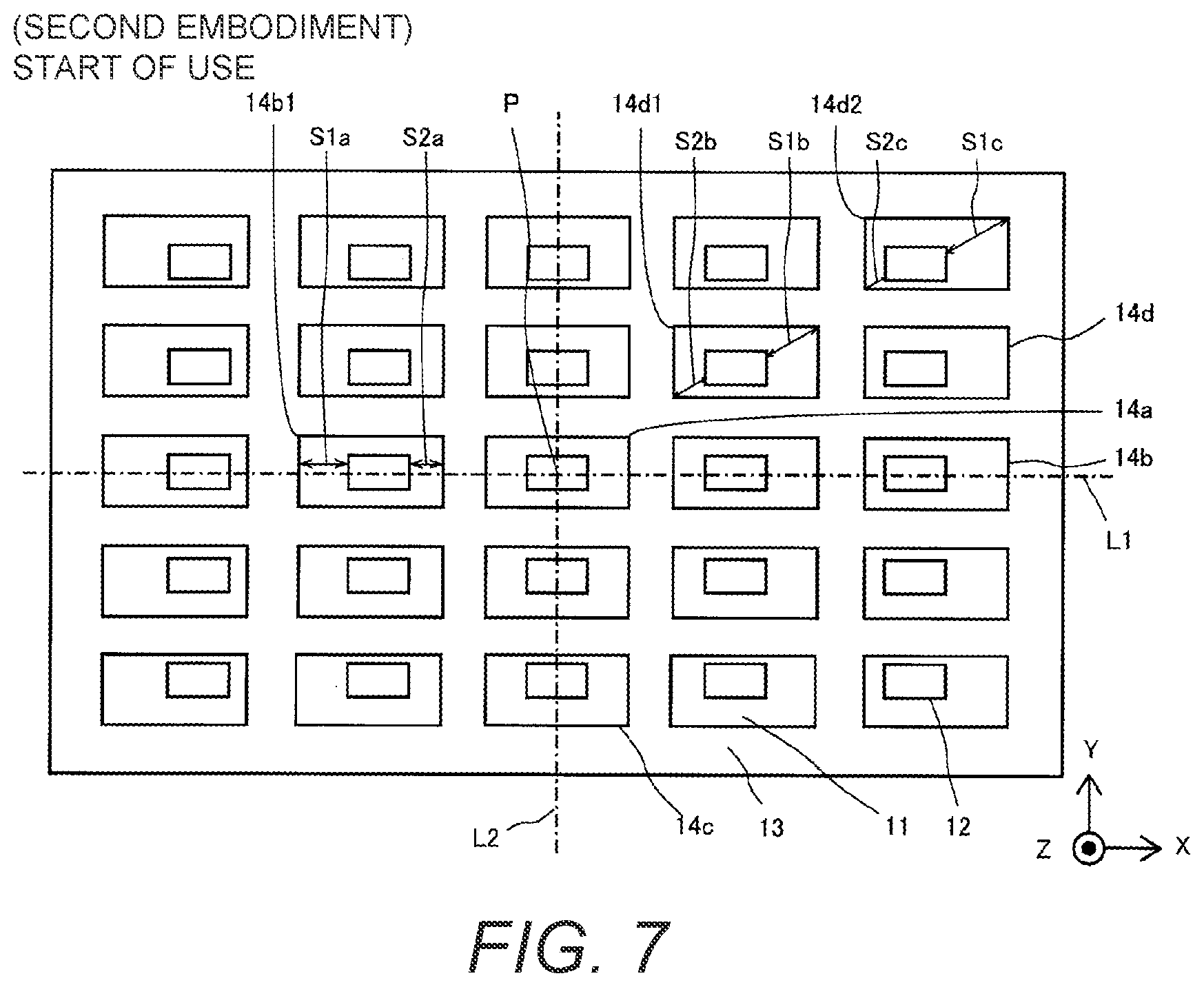 Patent US11784283 Figure 5 – Light emitting device with reflective sheet having apertures