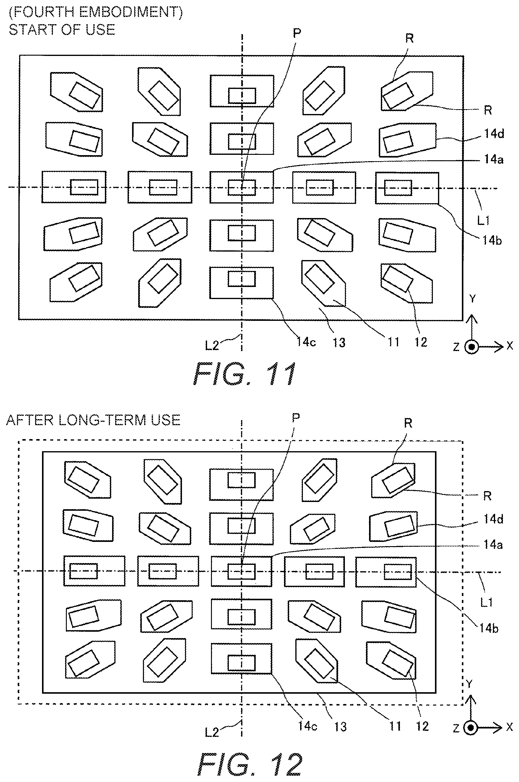 Patent US11784283 Figure 8 – Light emitting device with reflective sheet having apertures