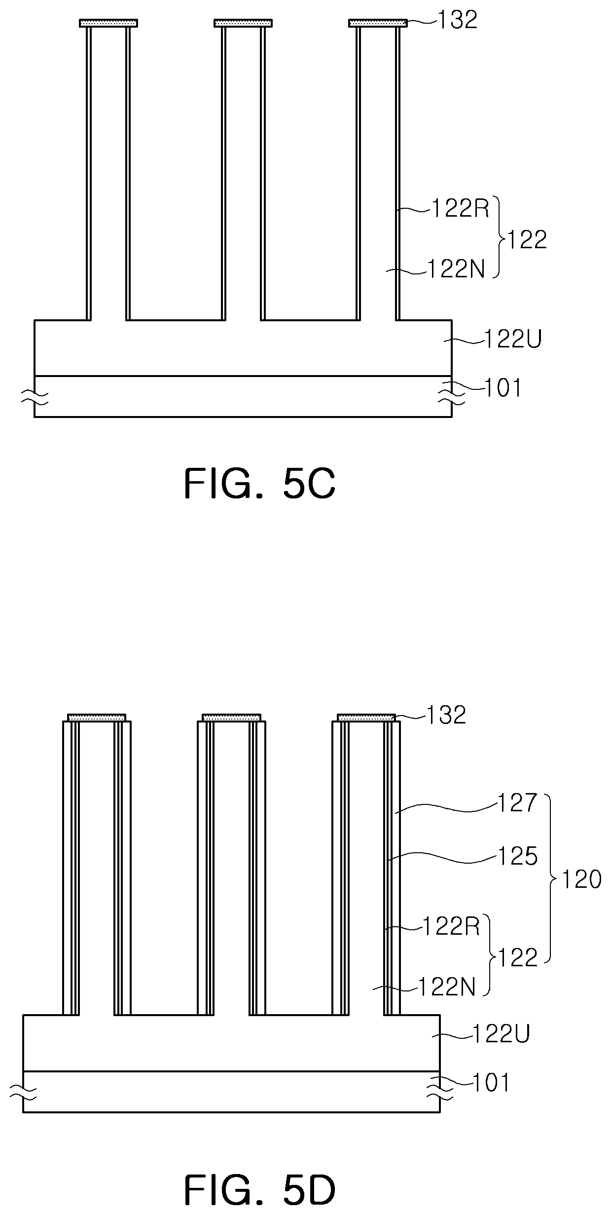 Patent US11784285 Figure 5 – Three dimensionally structured semiconductor light emitting diode and display apparatus