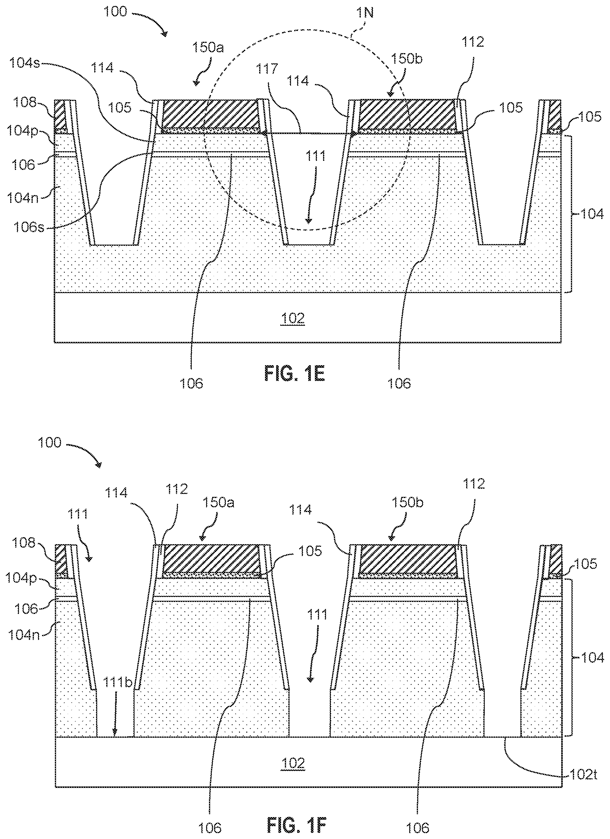 Patent US11784286 Figure 3 – Light emitting diode devices with defined hard mask opening