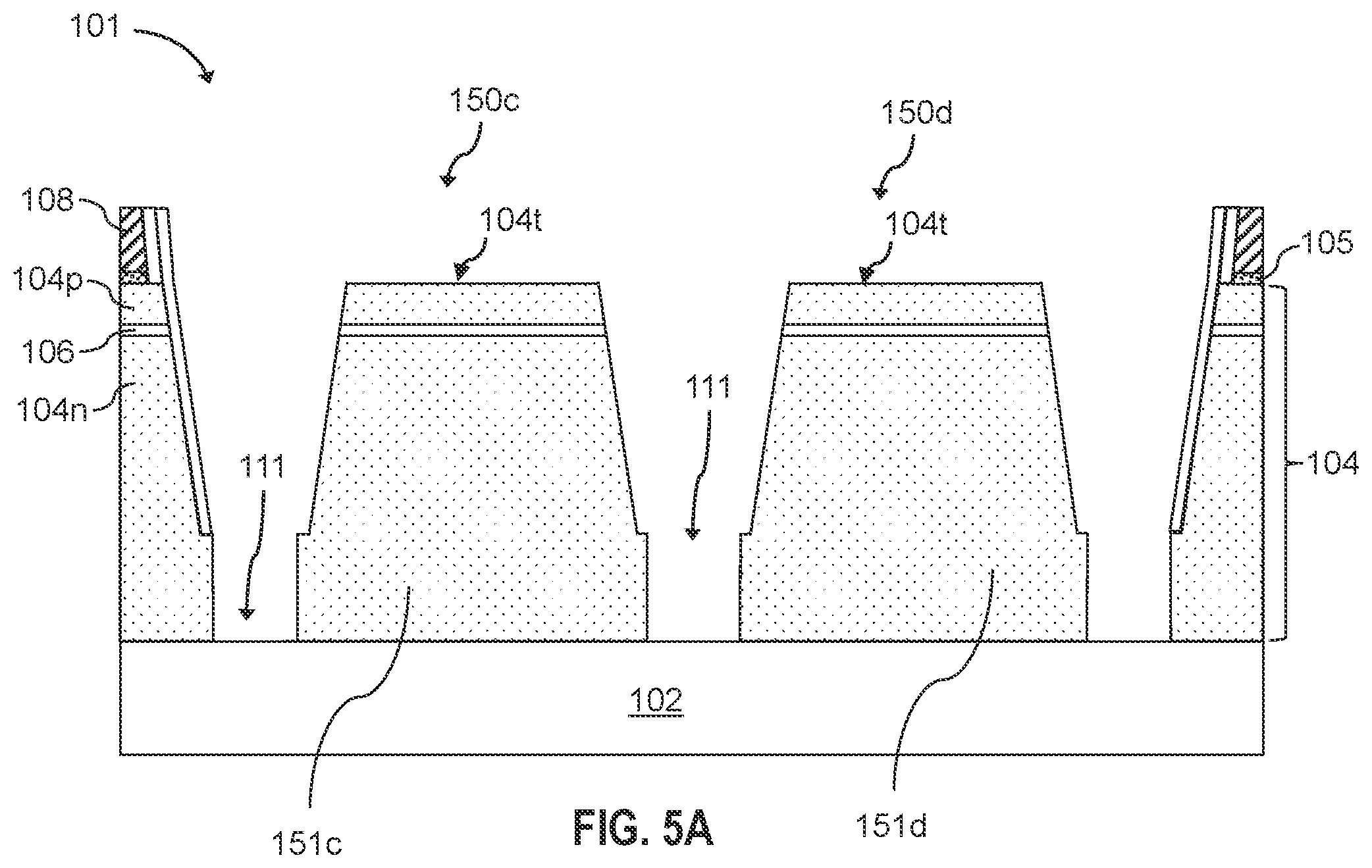 Patent US11784286 Figure 15 – Light emitting diode devices with defined hard mask opening