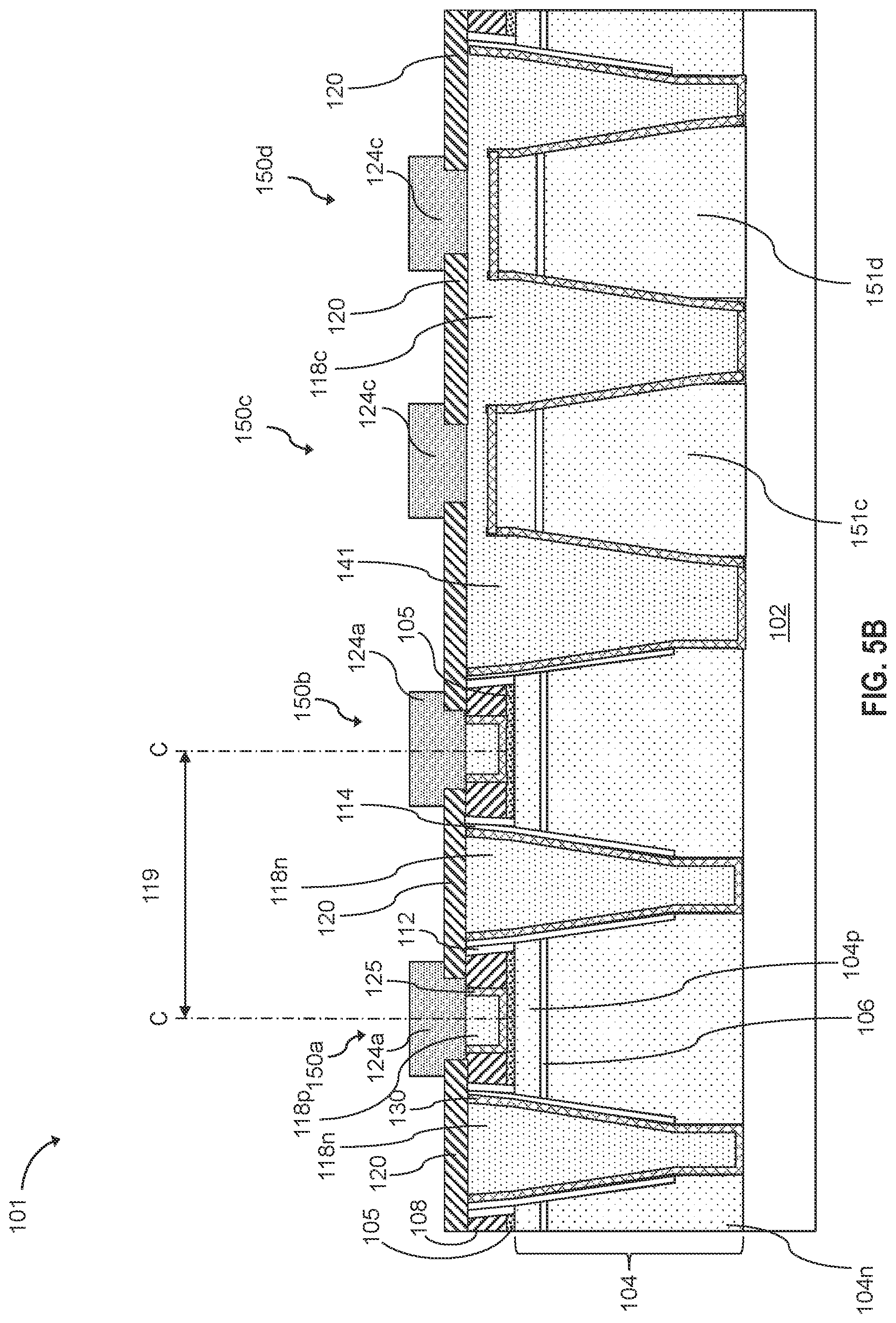 Patent US11784286 Figure 16 – Light emitting diode devices with defined hard mask opening