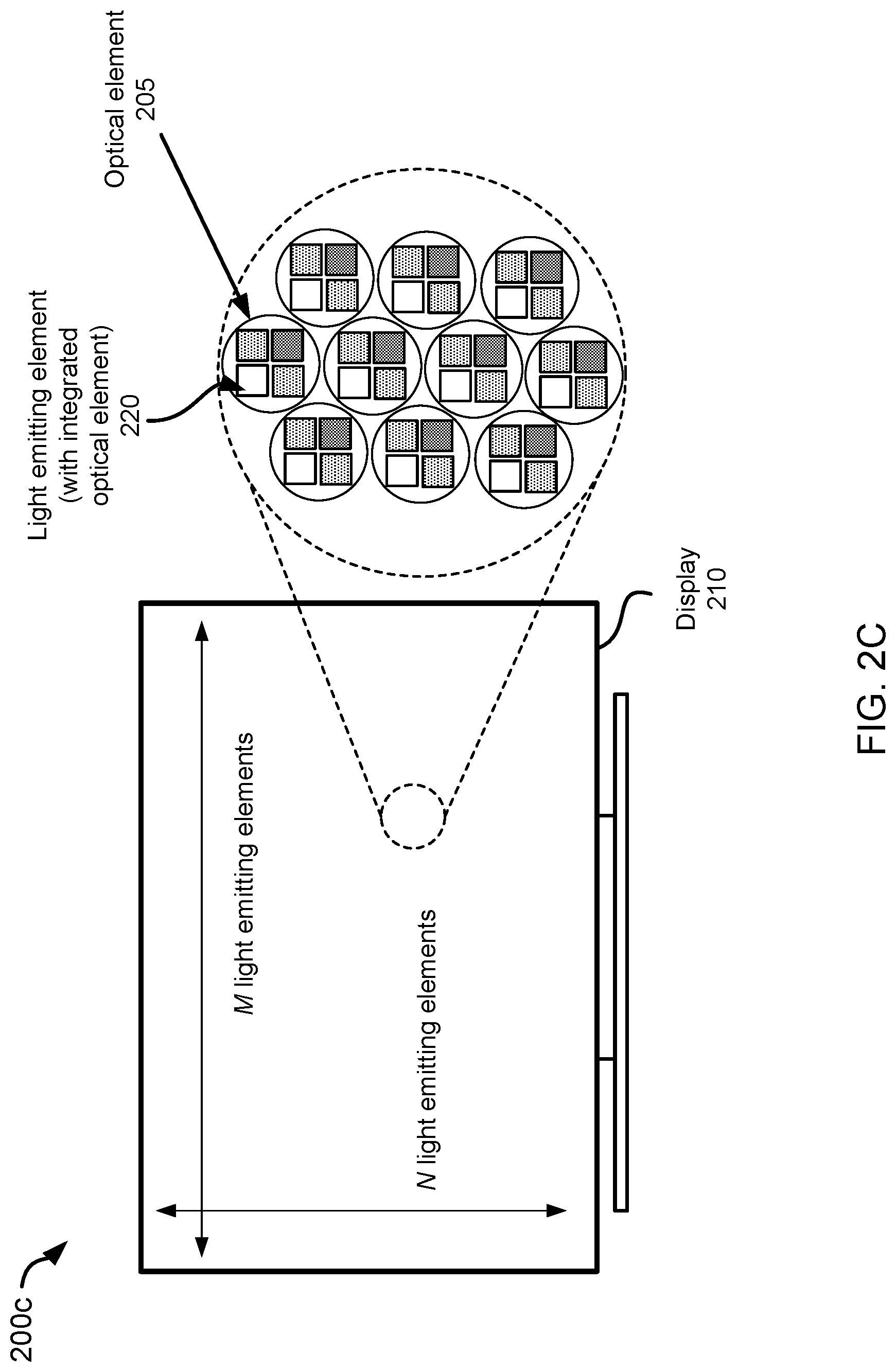 Patent US11784288 Figure 4 – Light-emitting diodes with integrated optical elements