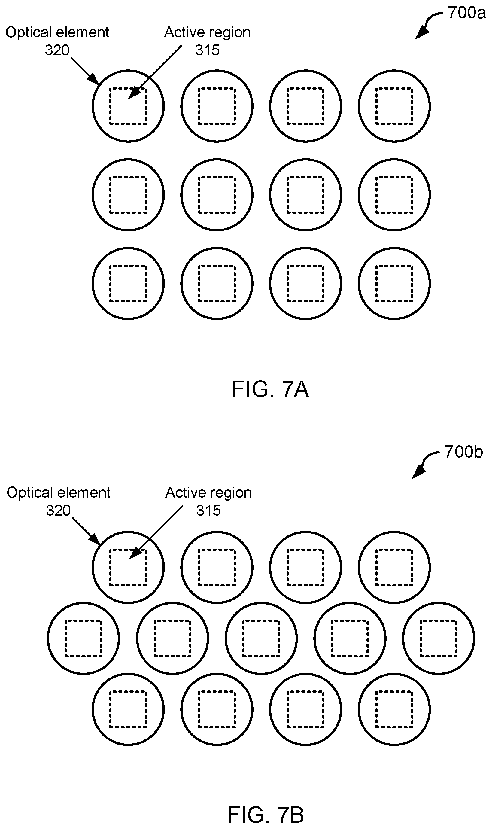 Patent US11784288 Figure 19 – Light-emitting diodes with integrated optical elements