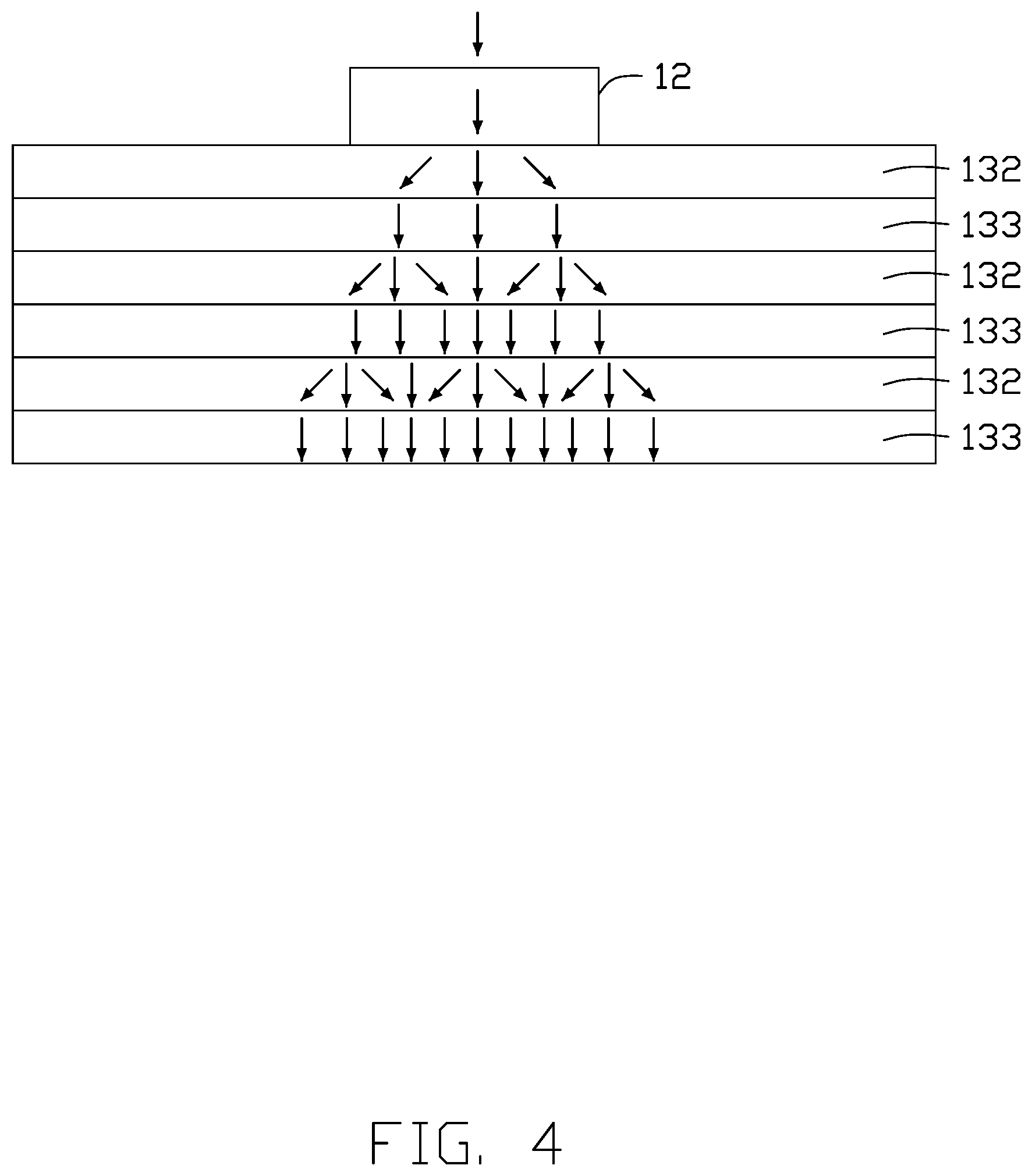Patent US11784289 Figure 4 – Light emitting diode having reflective portion for reflecting light and diffusing current and display device using same
