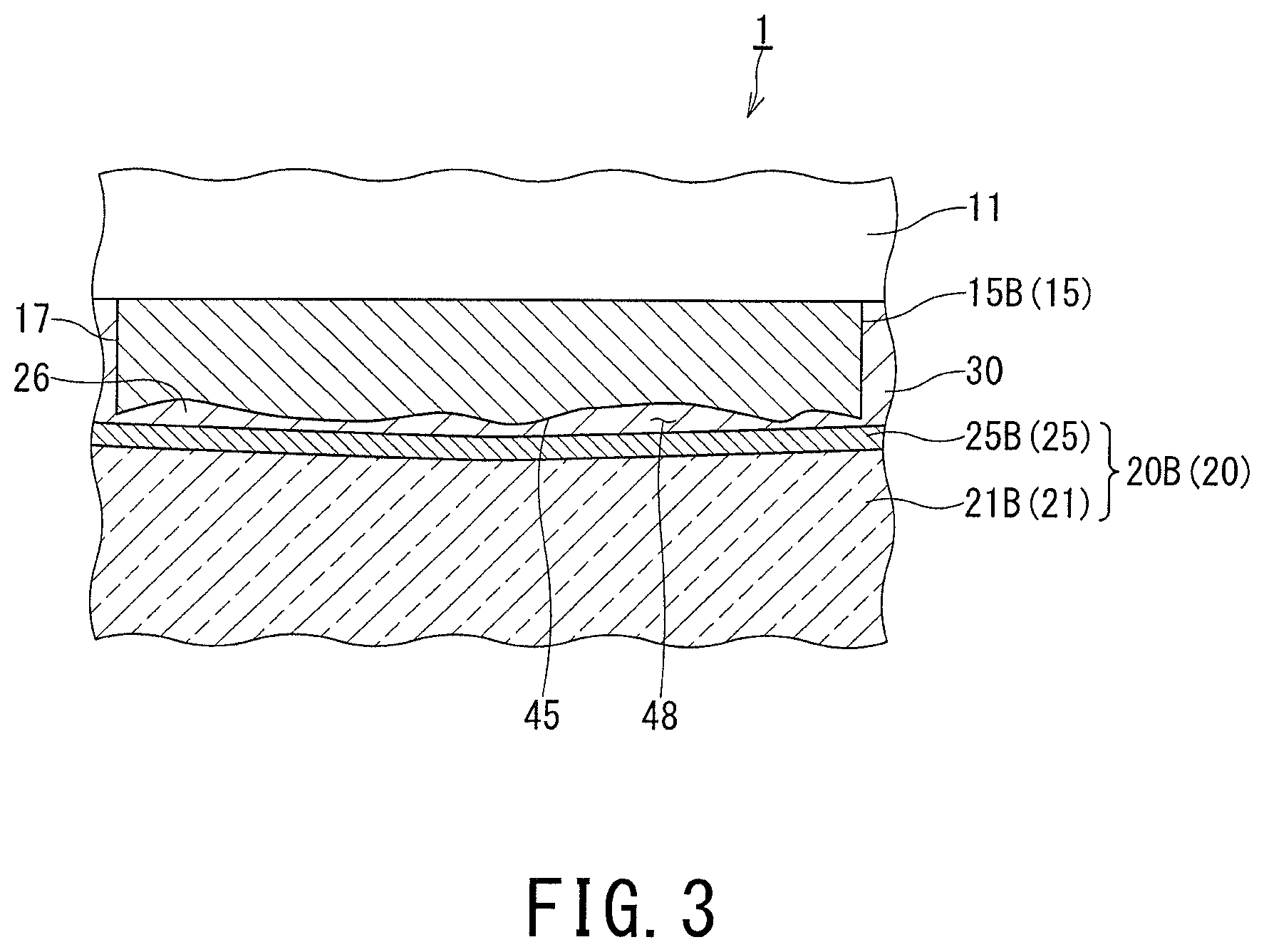 Patent US11784290 Figure 2 – Light-emitting device with improved flexural resistance and electrical connection between layers, production method therefor, and device using light-emitting device