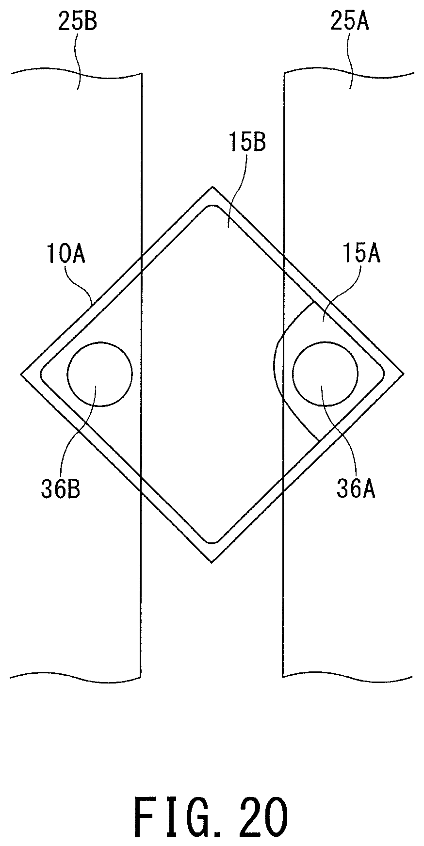 Patent US11784290 Figure 17 – Light-emitting device with improved flexural resistance and electrical connection between layers, production method therefor, and device using light-emitting device