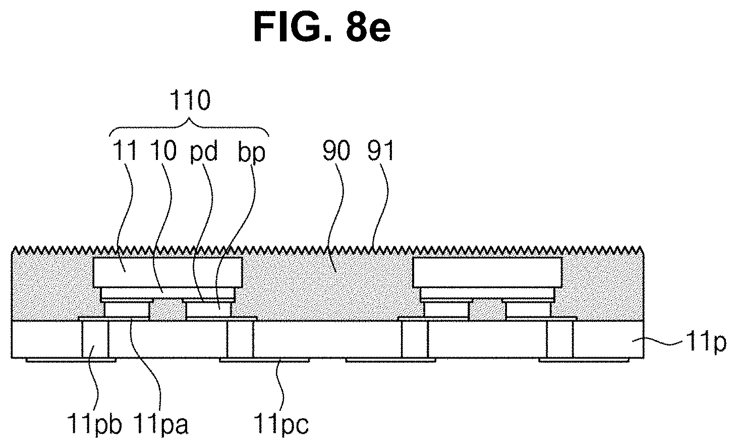 Patent US11784292 Figure 11 – Light emitting device package and application thereof
