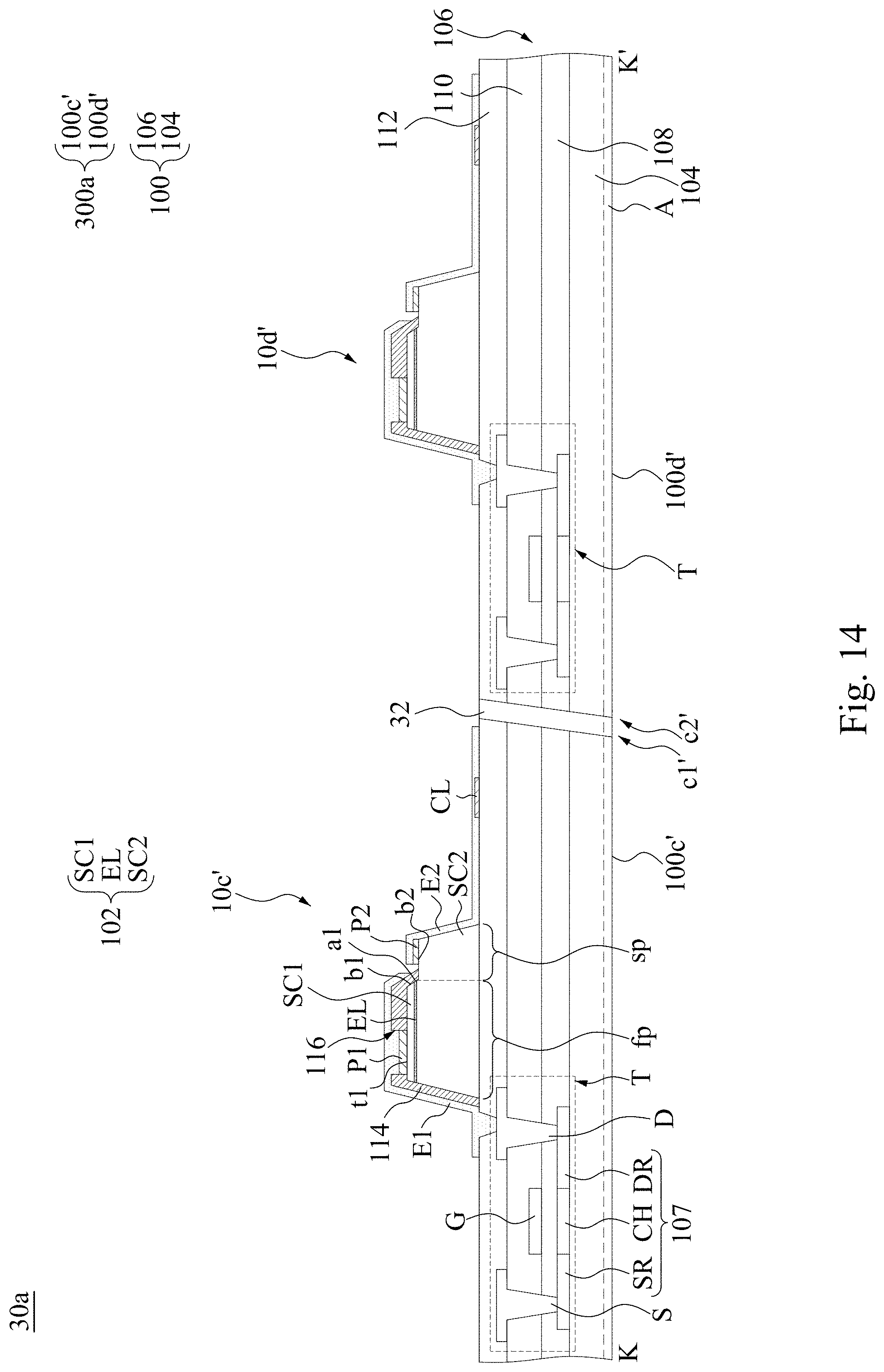 Patent US11784293 Figure 12 – Display panel and tiled display
