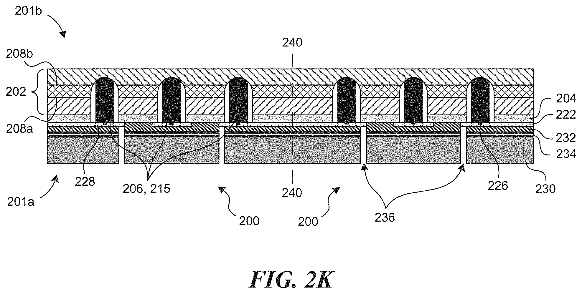 Patent US11784294 Figure 7 – Vertical solid-state transducers having backside terminals and associated systems and methods