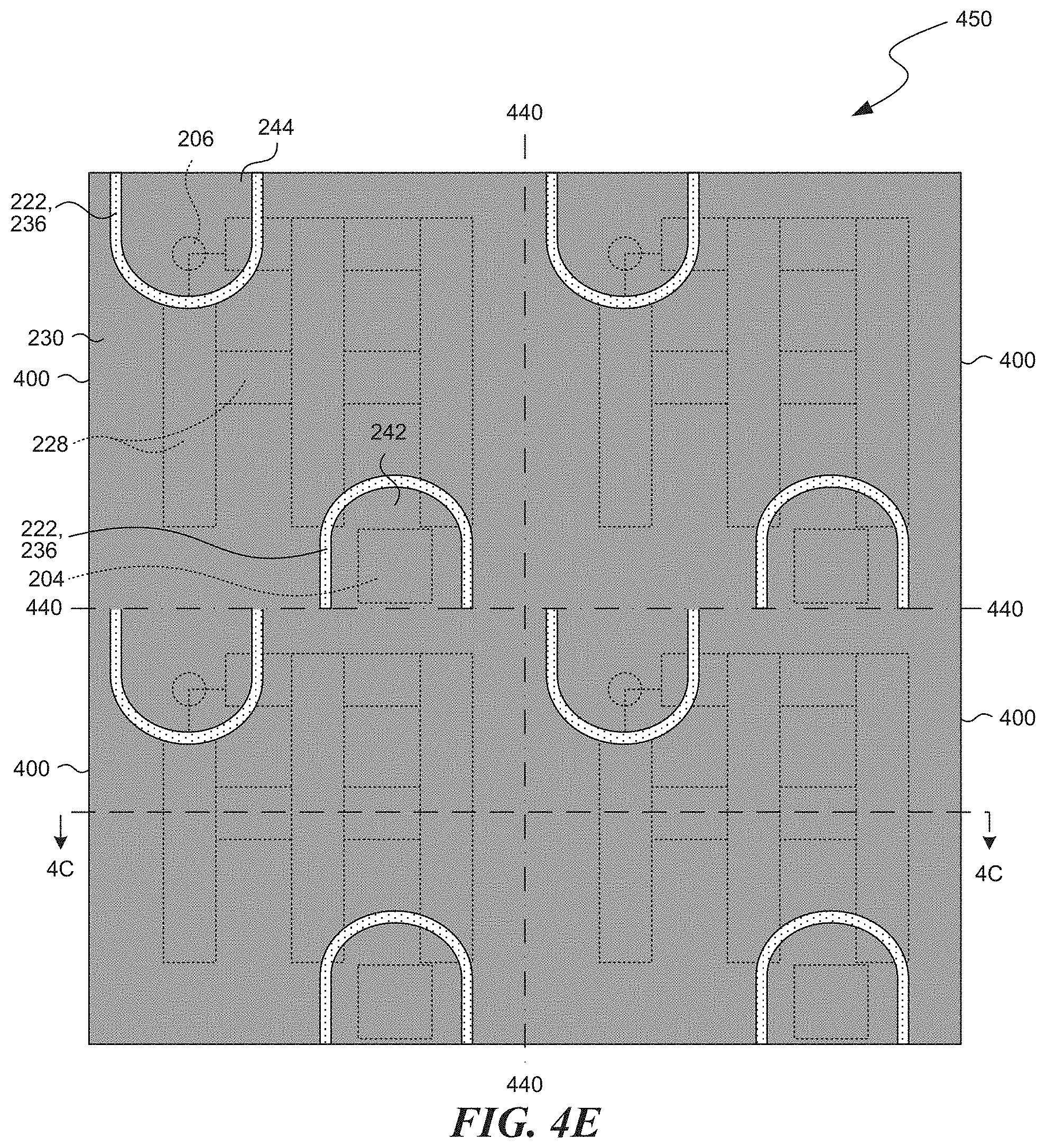 Patent US11784294 Figure 13 – Vertical solid-state transducers having backside terminals and associated systems and methods