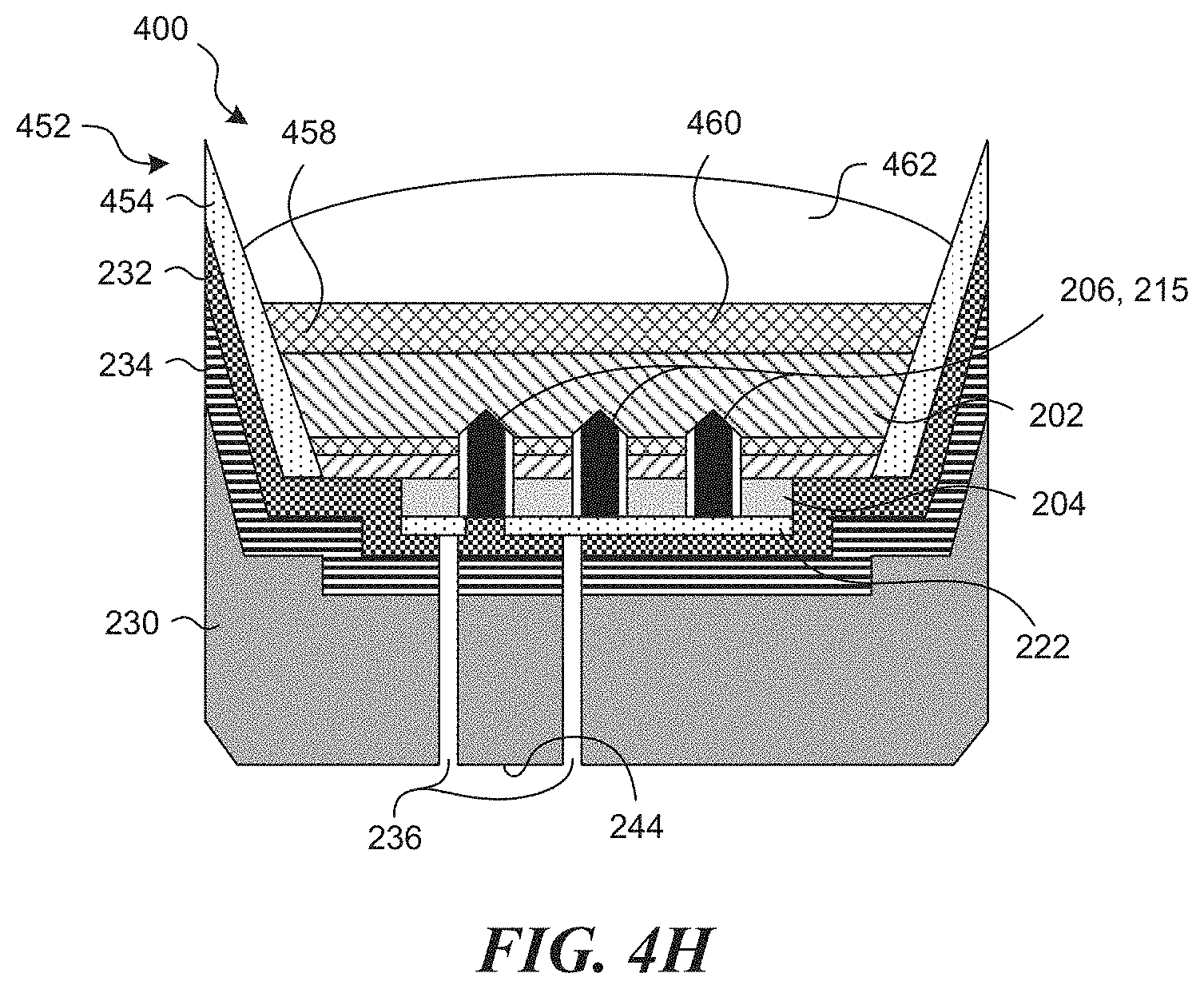 Patent US11784294 Figure 15 – Vertical solid-state transducers having backside terminals and associated systems and methods