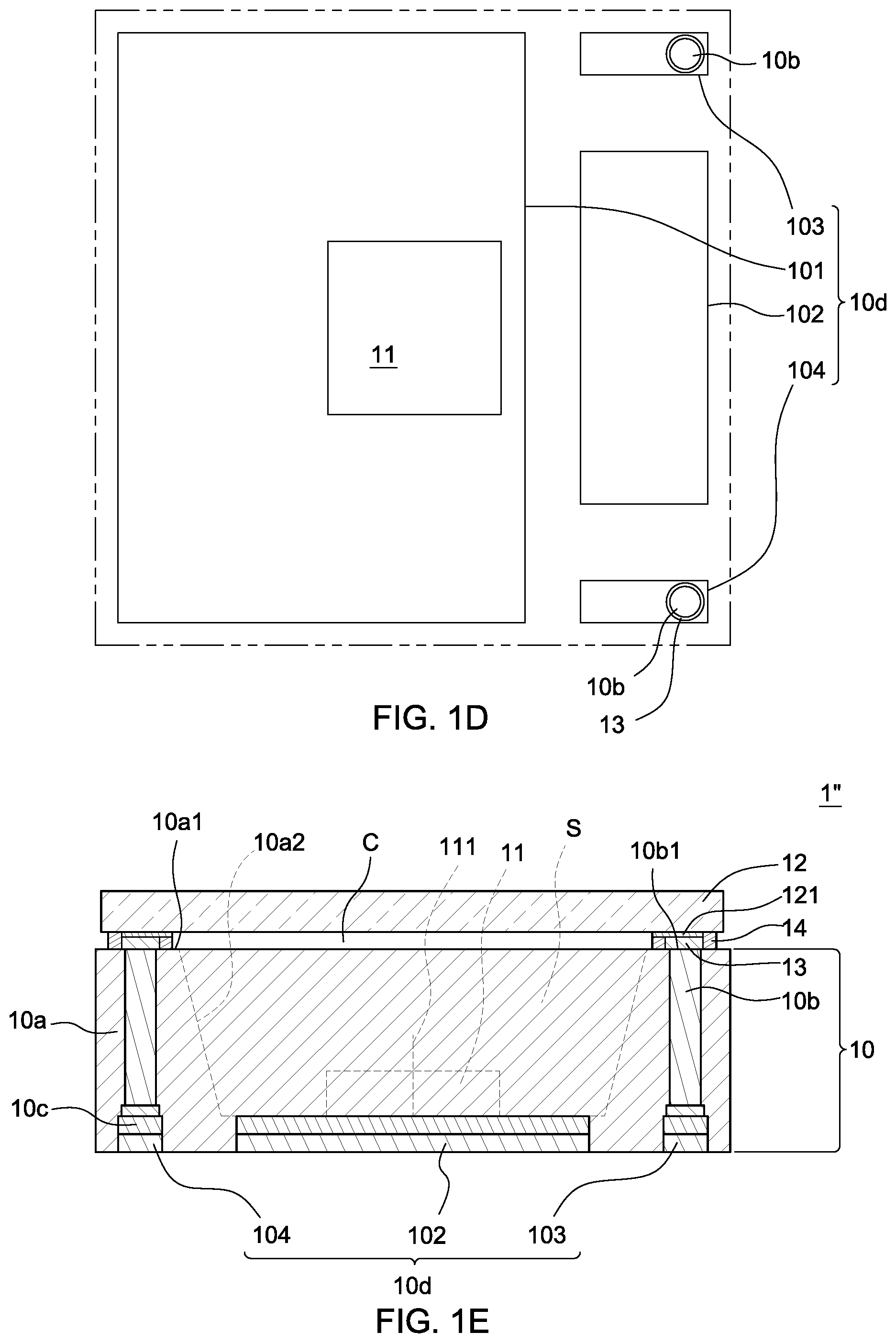 Patent US11784296 Figure 4 – Semiconductor device package and a method of manufacturing the same