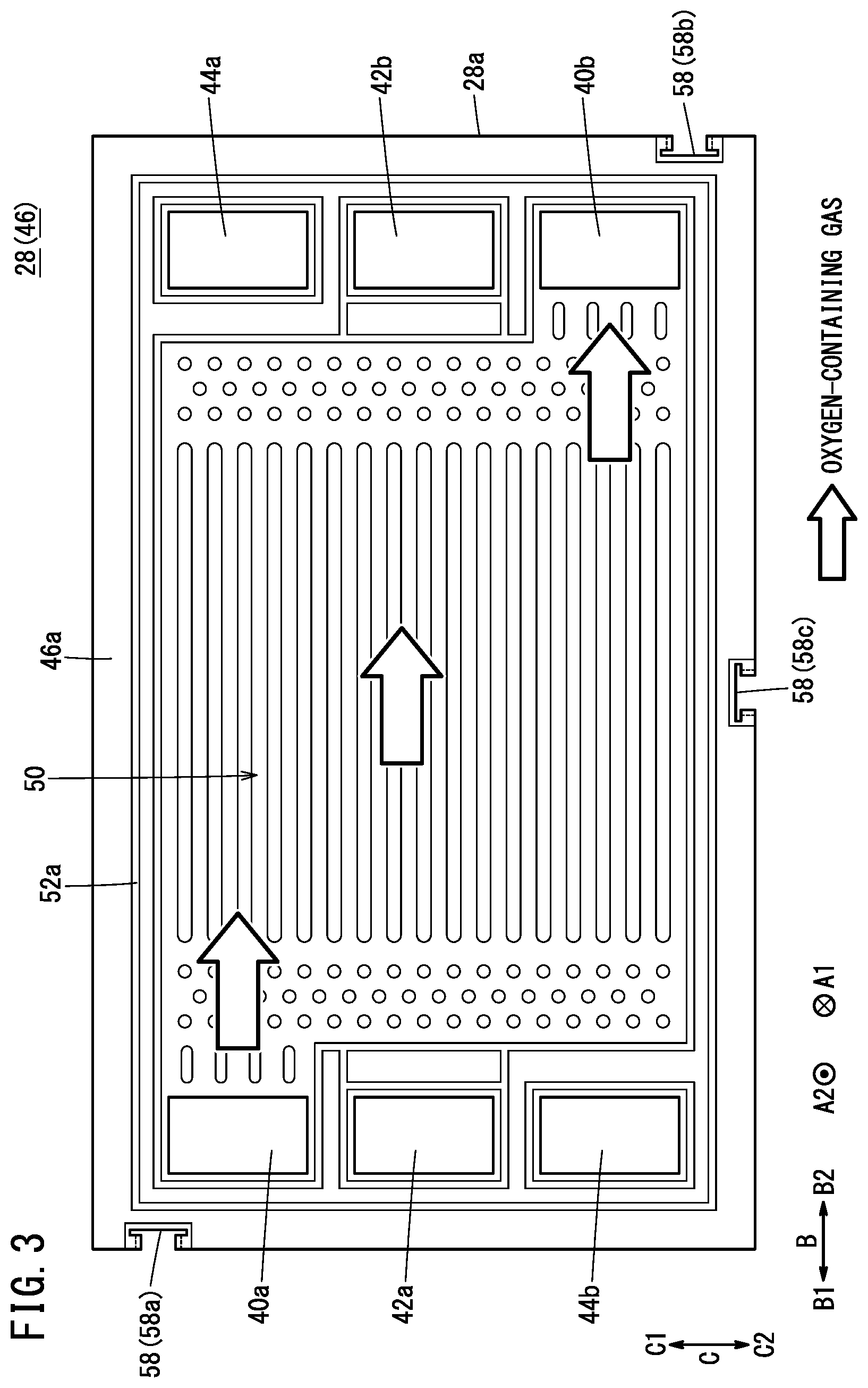 Patent US11784324 Figure 3 – Separator for fuel cell and fuel cell stack