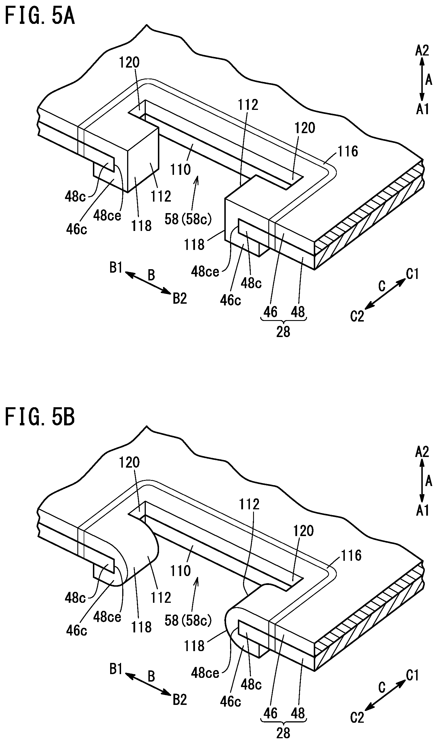 Patent US11784324 Figure 5 – Separator for fuel cell and fuel cell stack