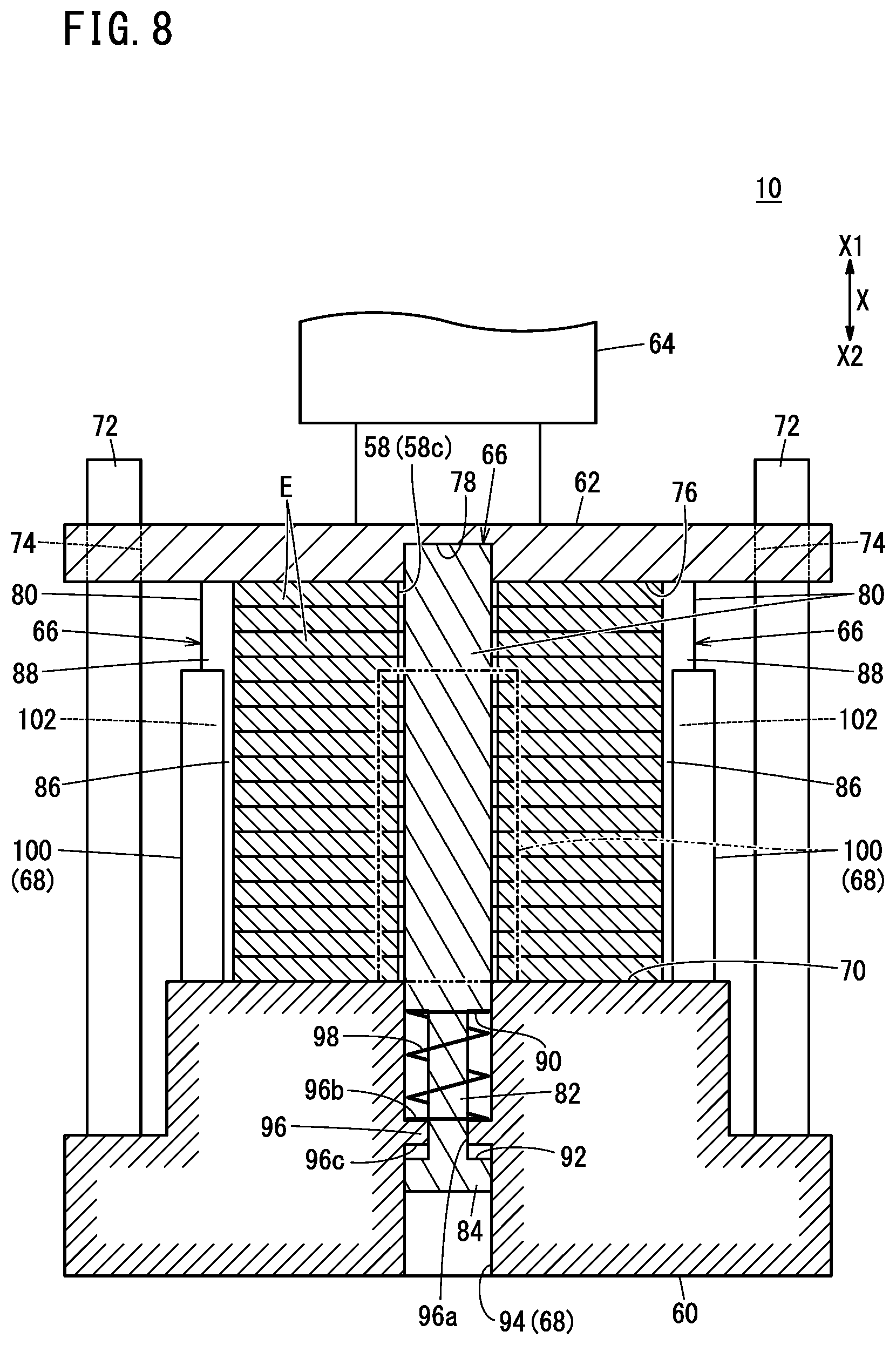 Patent US11784324 Figure 8 – Separator for fuel cell and fuel cell stack