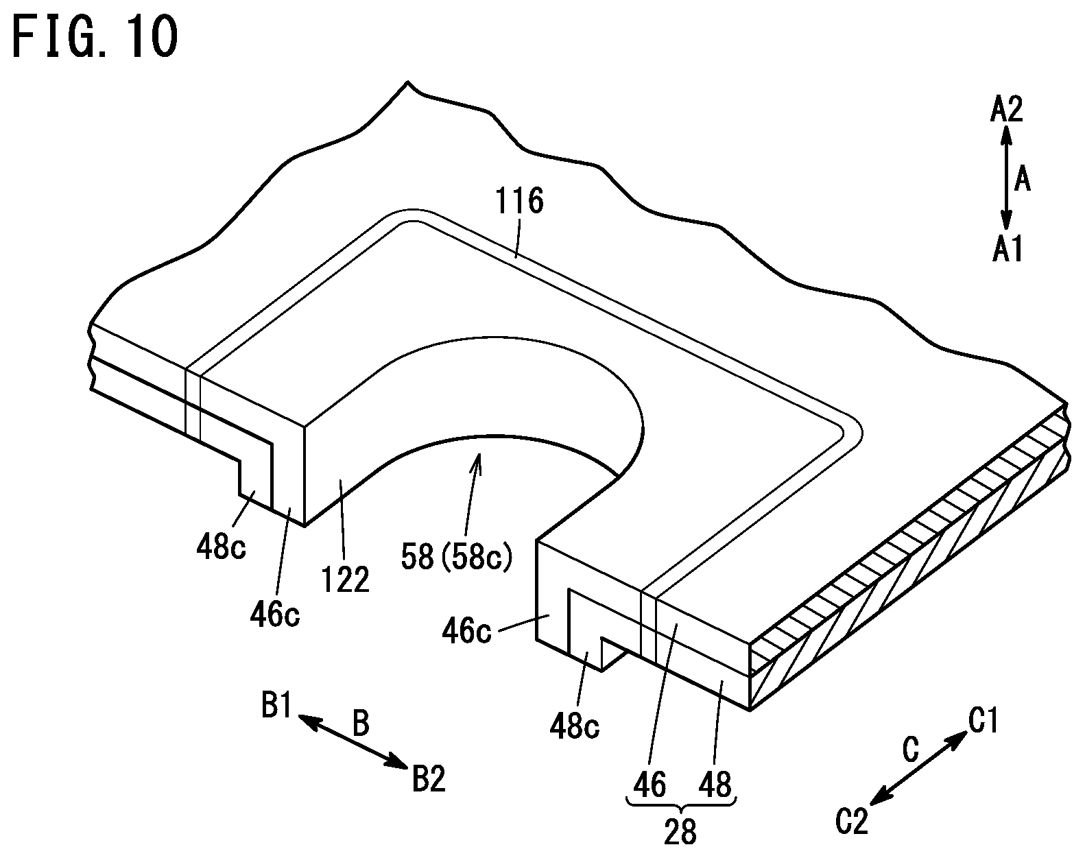 Patent US11784324 Figure 10 – Separator for fuel cell and fuel cell stack