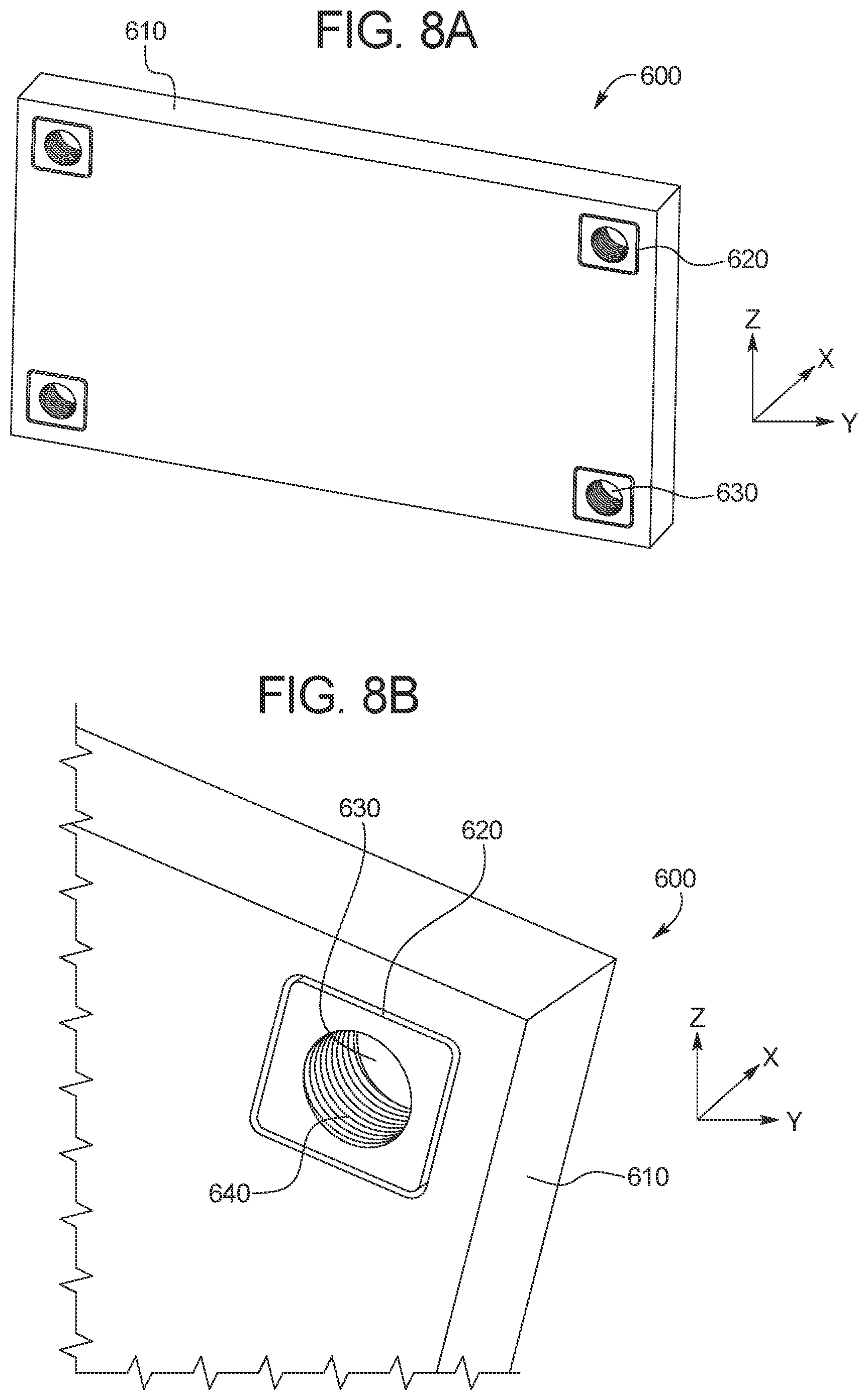 Patent US11784325 Figure 6 – Frameless fuel cell stack having hollow fasteners