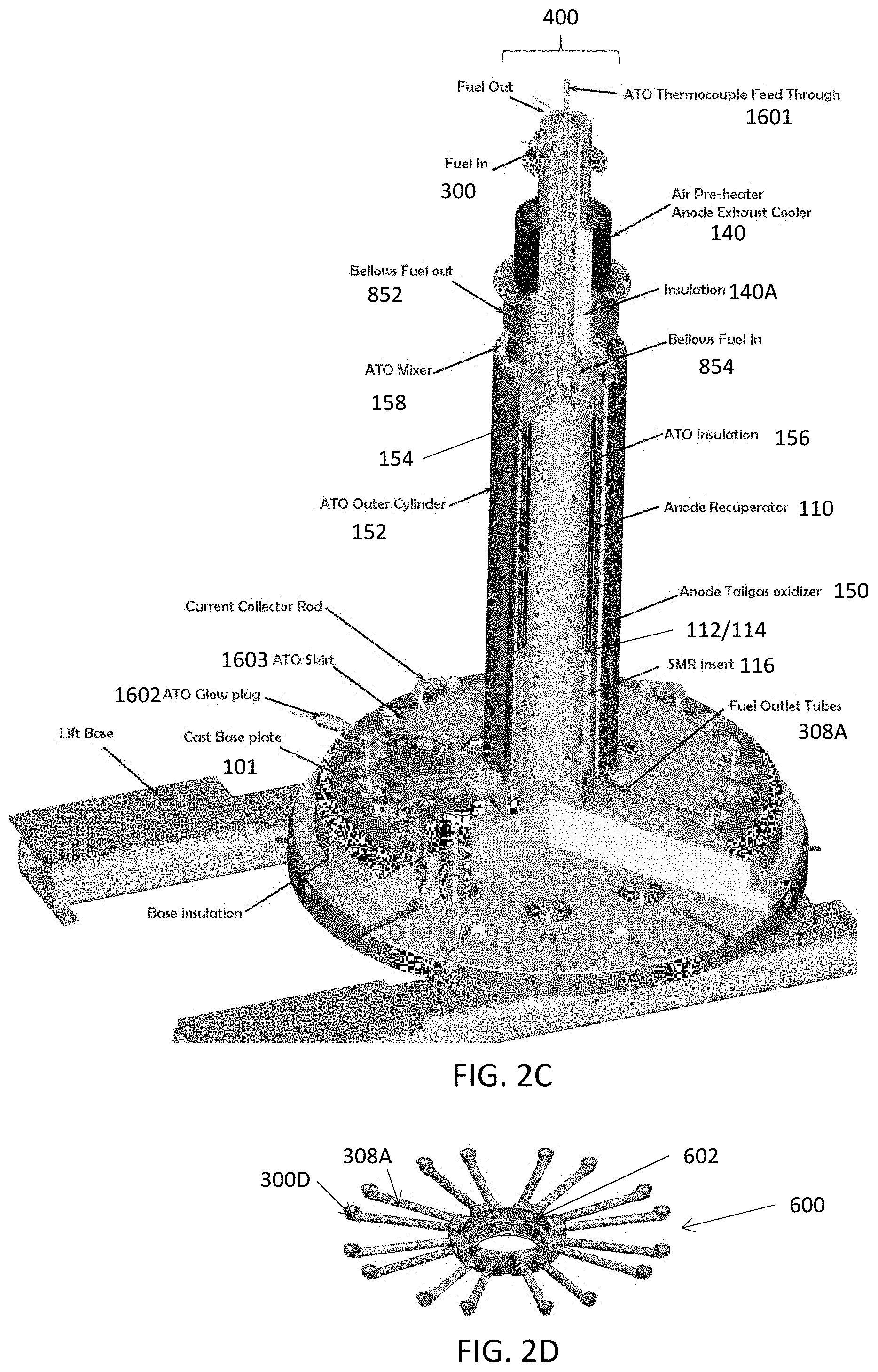 Patent US11784329 Figure 3 – Fuel cell system including air inlet baffle and method of operating thereof