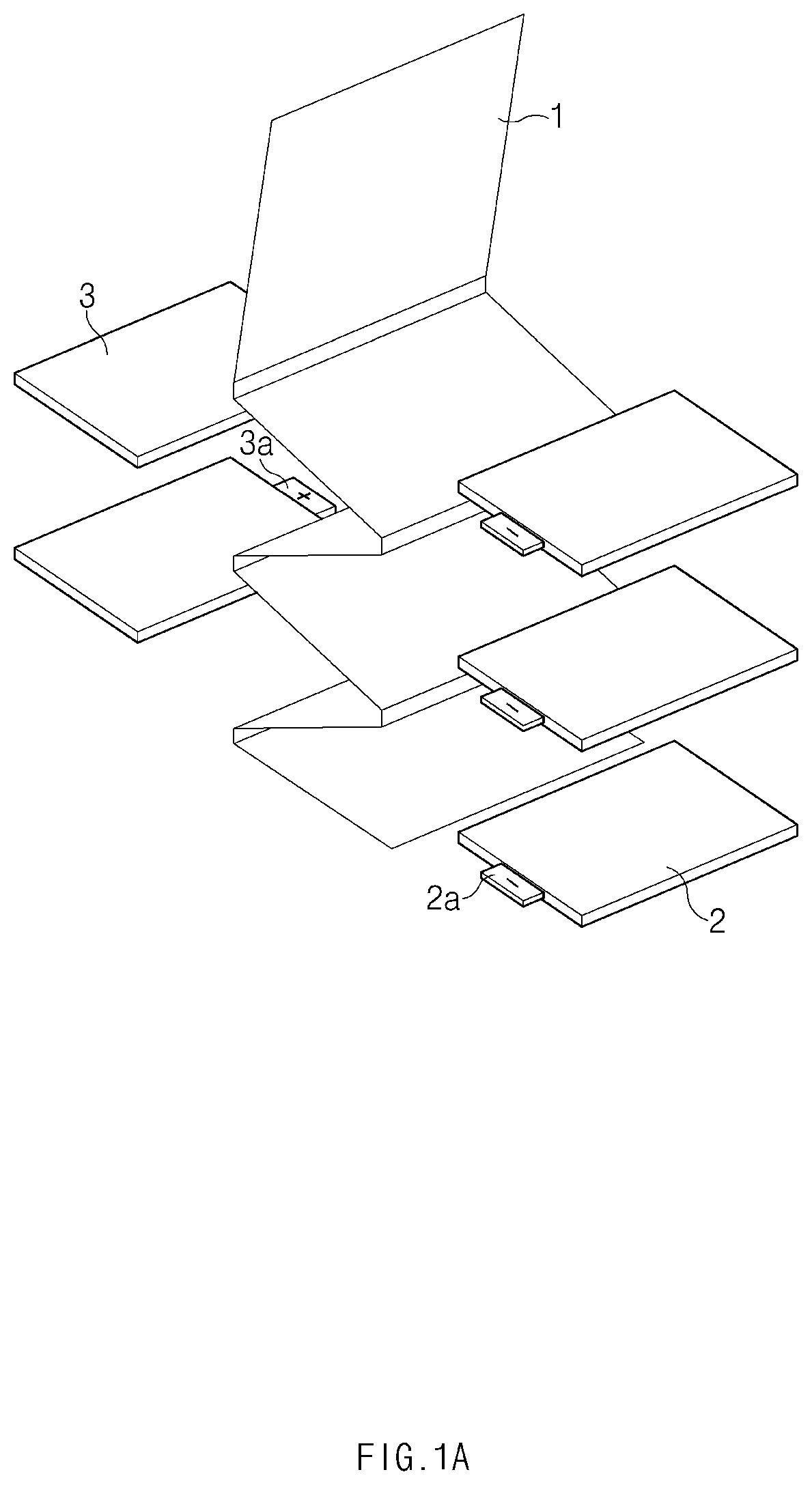 Patent US11784352 Figure 1 – Electrode assembly and method for manufacturing the same