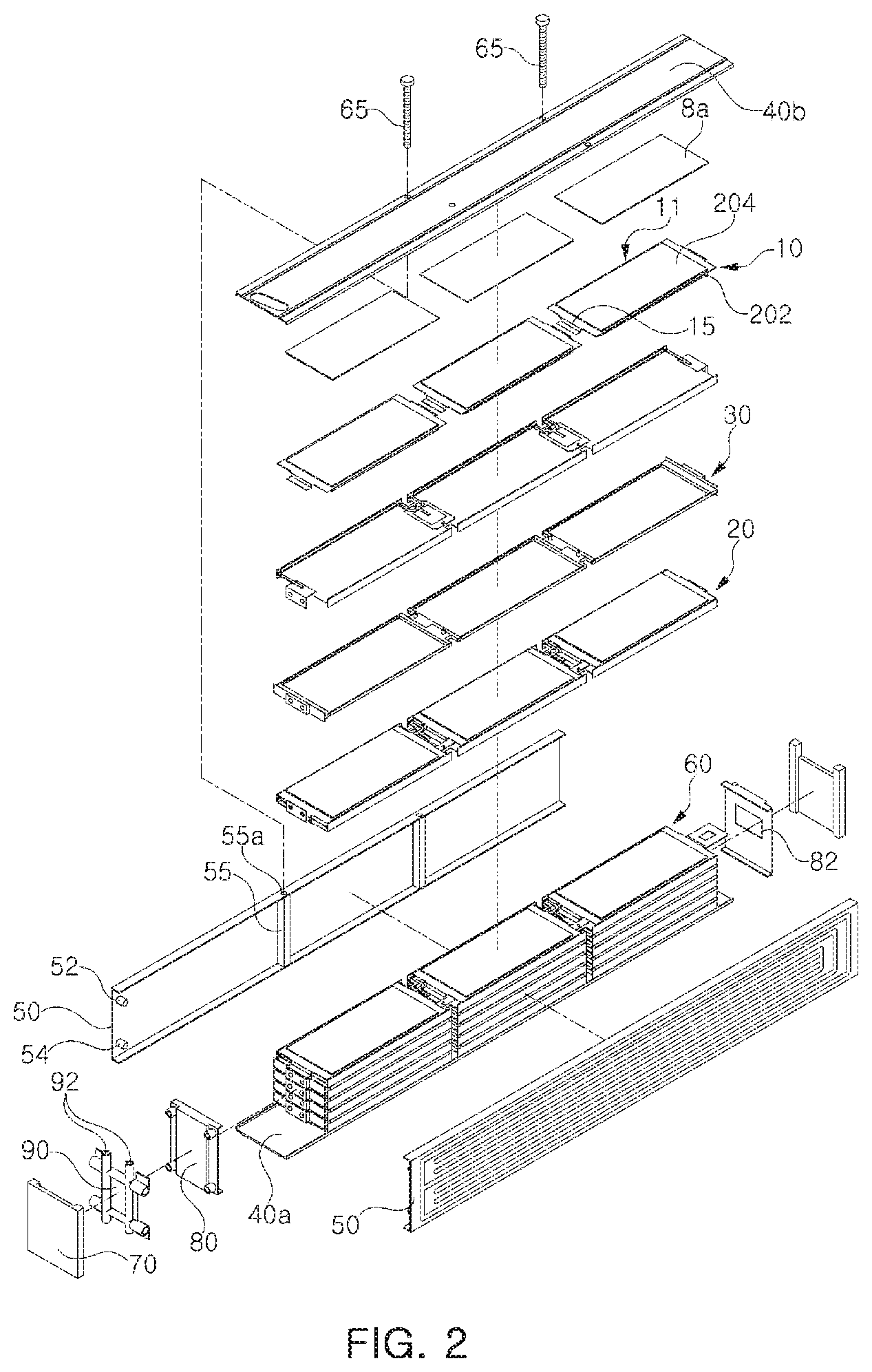 Patent US11784360 Figure 2 – Battery module