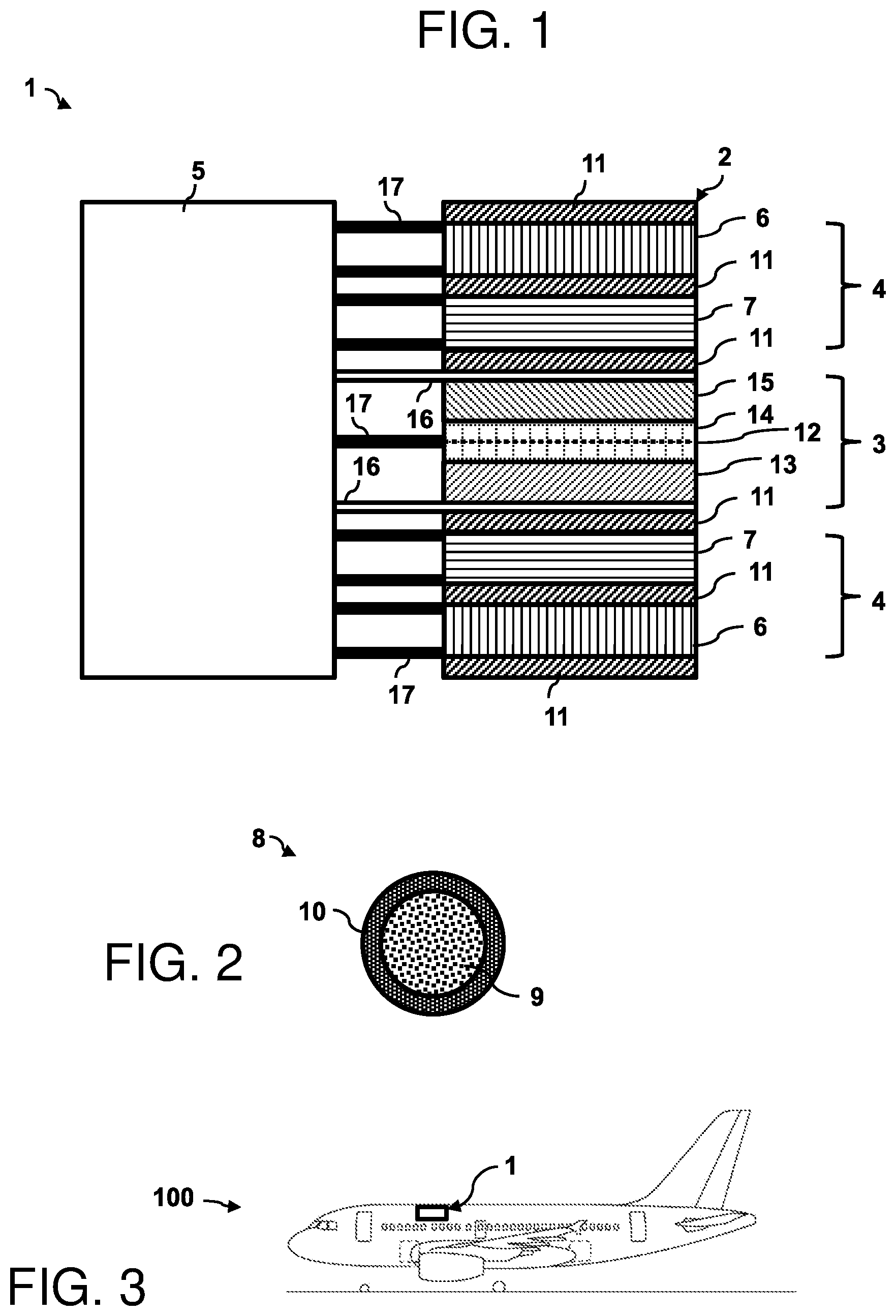 Patent US11784363 Figure 1 – Structural component of a primary structure for a vehicle with an electric energy store and electrothermal temperature regulation sublayer