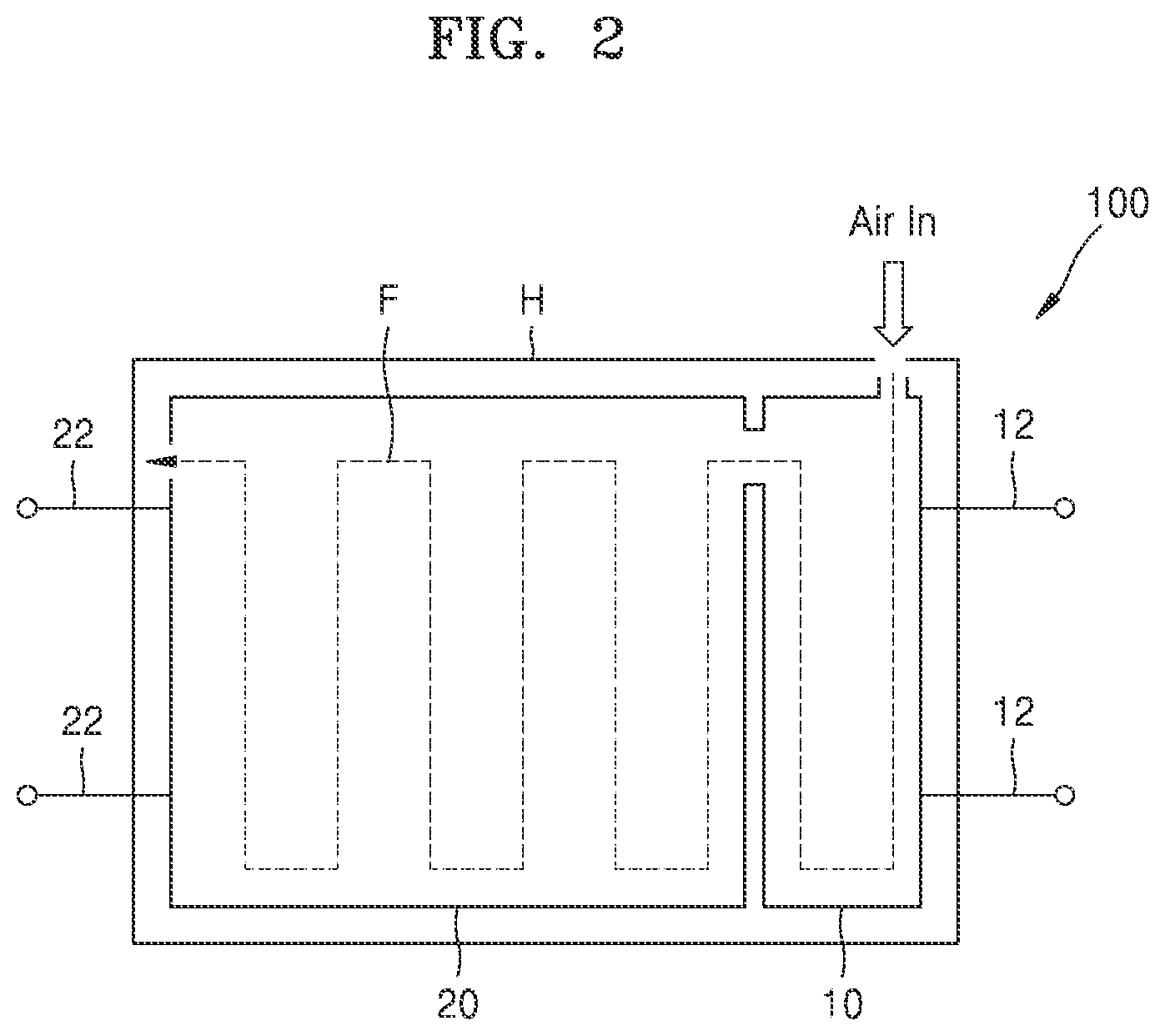 Patent US11784367 Figure 3 – Metal-air battery apparatus and method of controlling temperature thereof