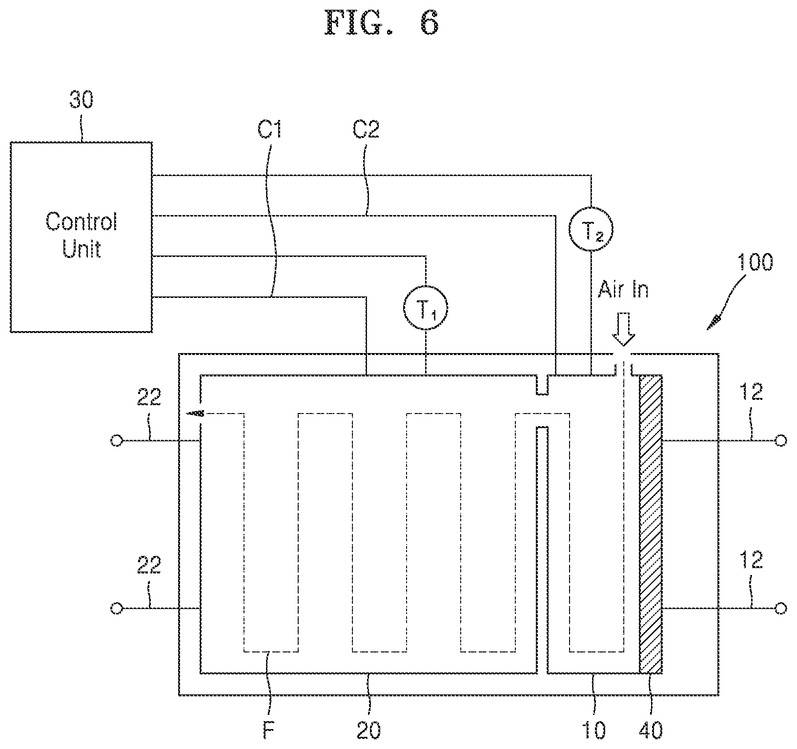 Patent US11784367 Figure 7 – Metal-air battery apparatus and method of controlling temperature thereof
