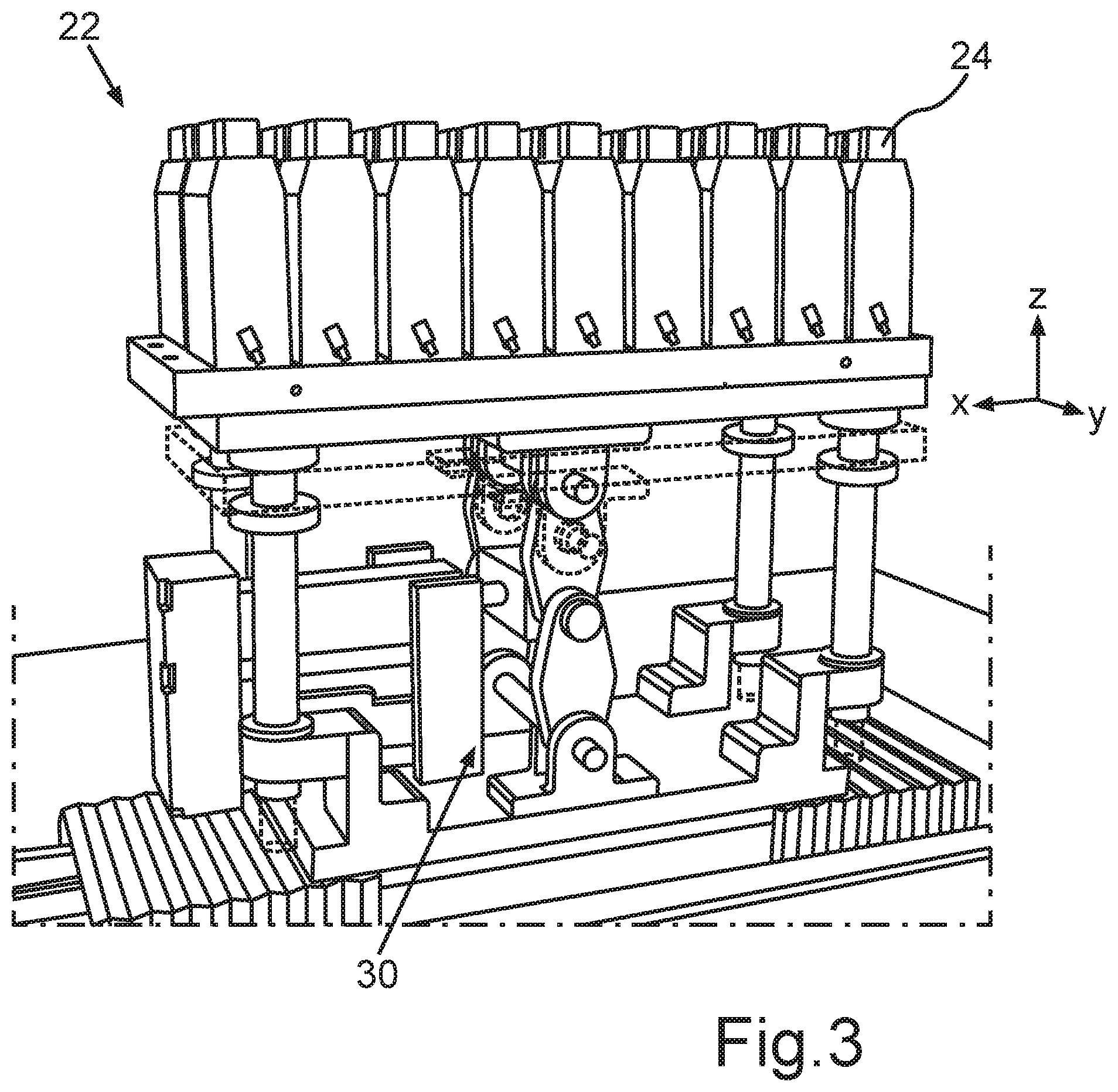 Patent US11784373 Figure 3 – Method and support device for supporting a battery housing when inserting a battery module
