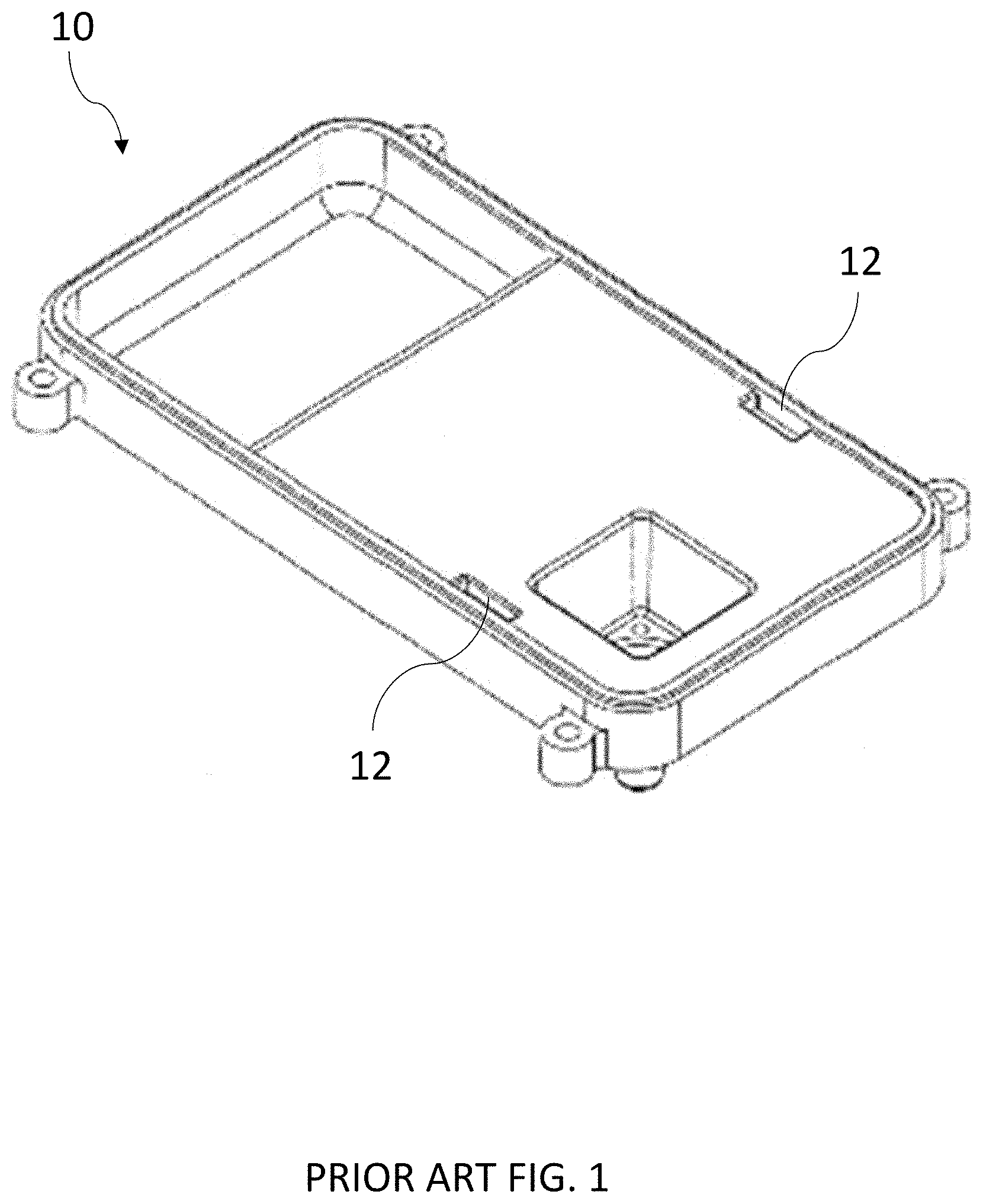 Patent US11784374 Figure 1 – Radio battery lid