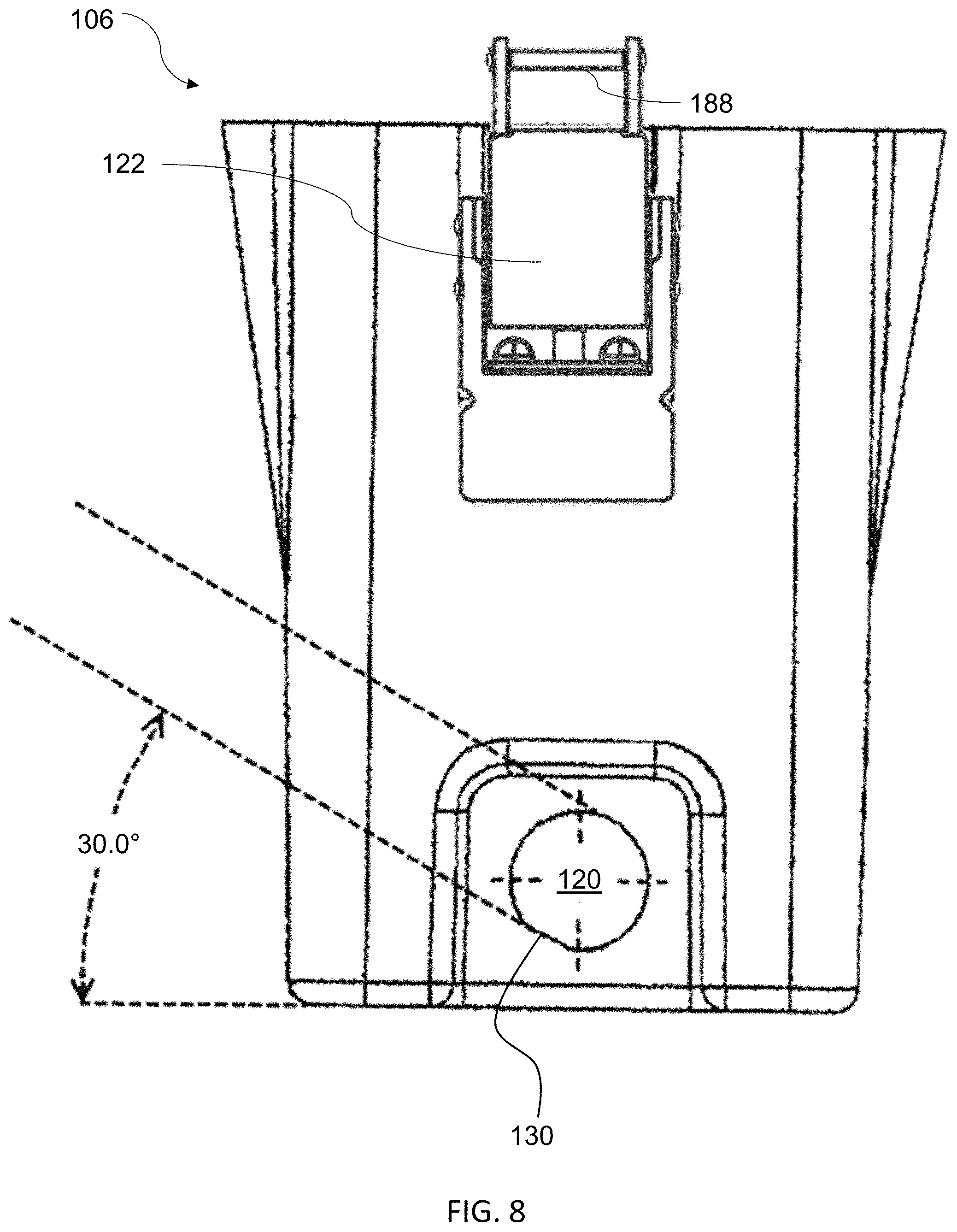 Patent US11784374 Figure 8 – Radio battery lid