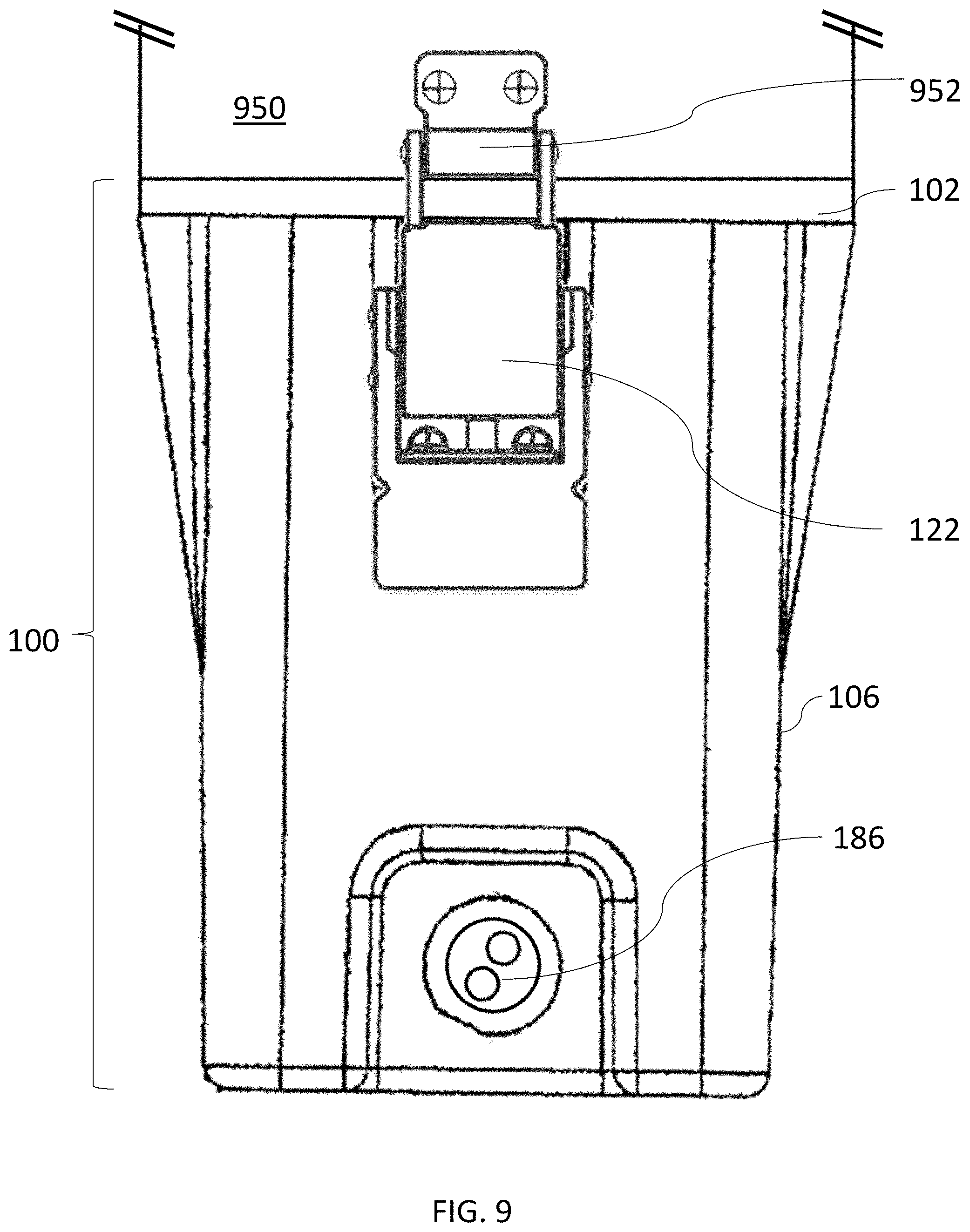 Patent US11784374 Figure 9 – Radio battery lid
