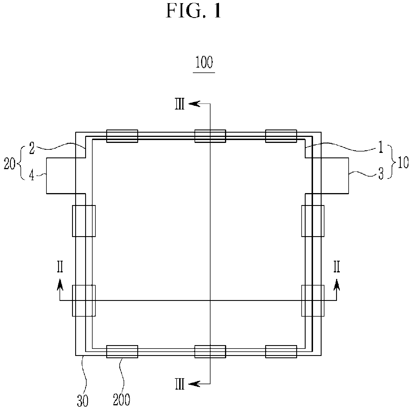Patent US11784378 Figure 1 – Electrode assembly and method of manufacturing the same