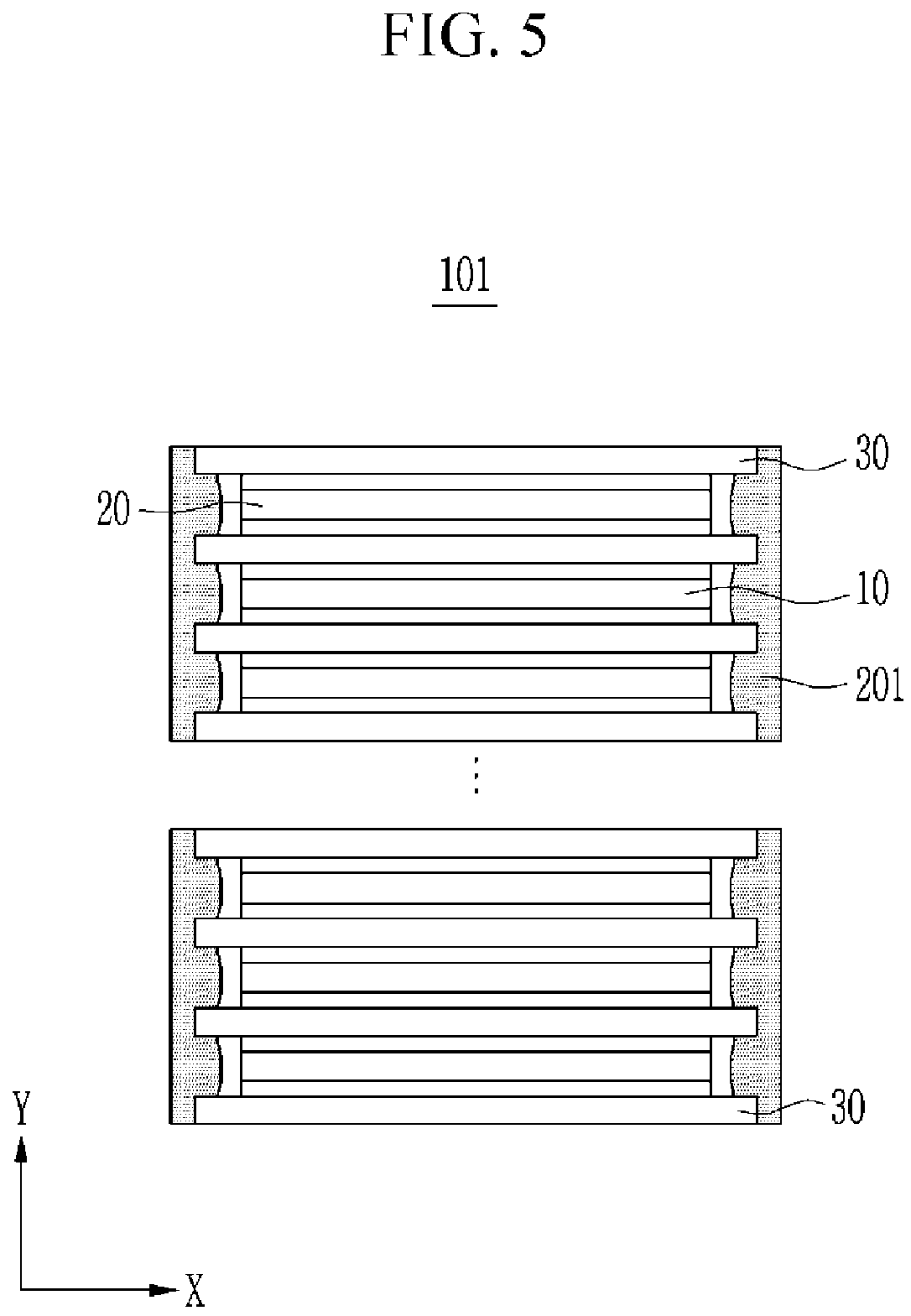 Patent US11784378 Figure 5 – Electrode assembly and method of manufacturing the same