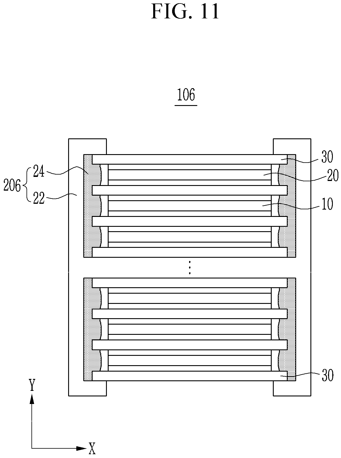 Patent US11784378 Figure 11 – Electrode assembly and method of manufacturing the same