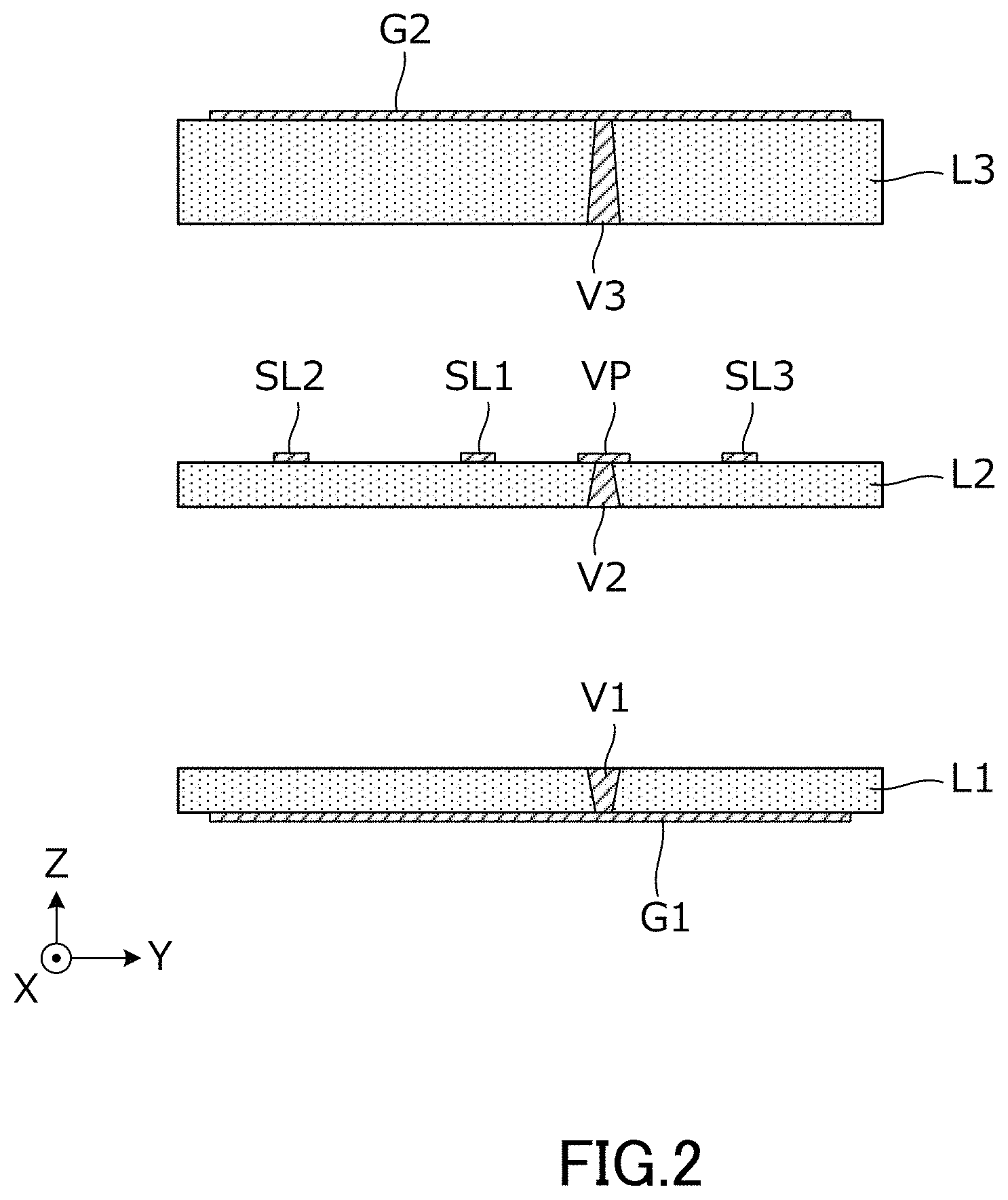 Patent US11784383 Figure 2 – Transmission line and electronic device