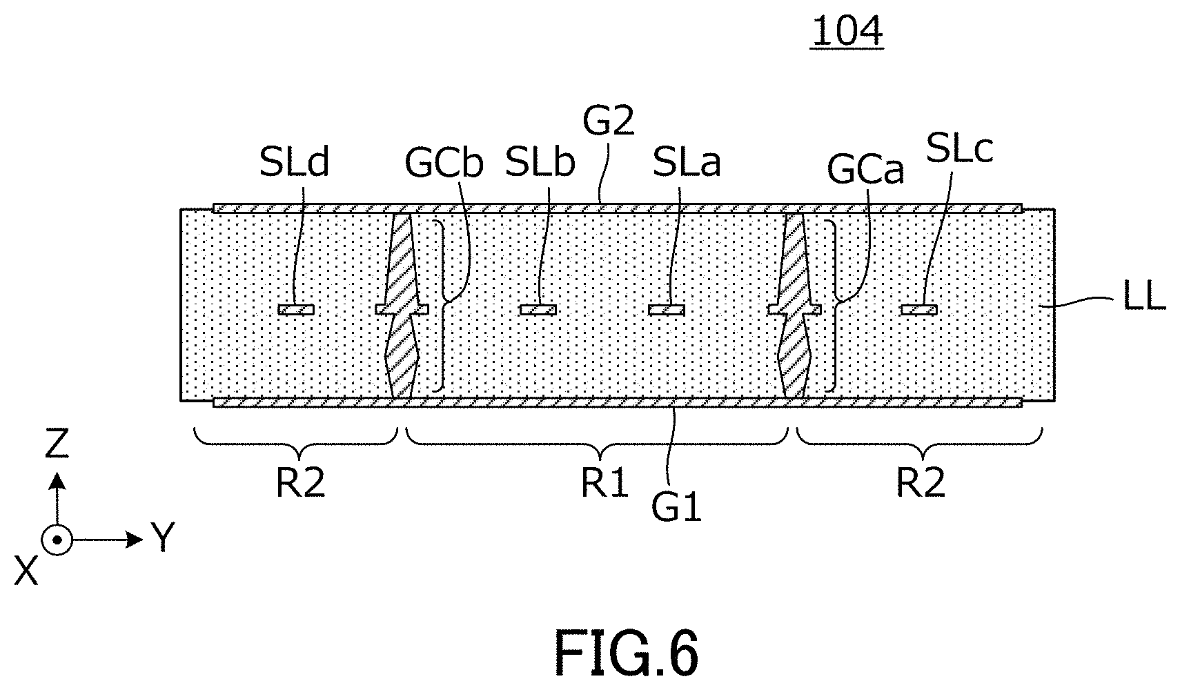 Patent US11784383 Figure 6 – Transmission line and electronic device