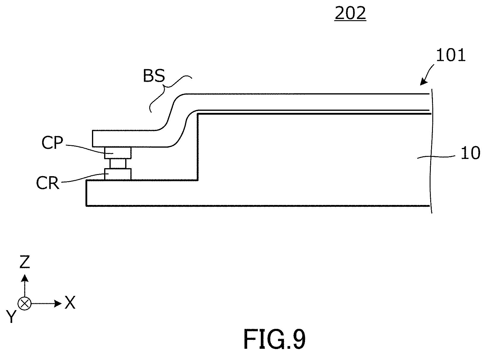 Patent US11784383 Figure 9 – Transmission line and electronic device