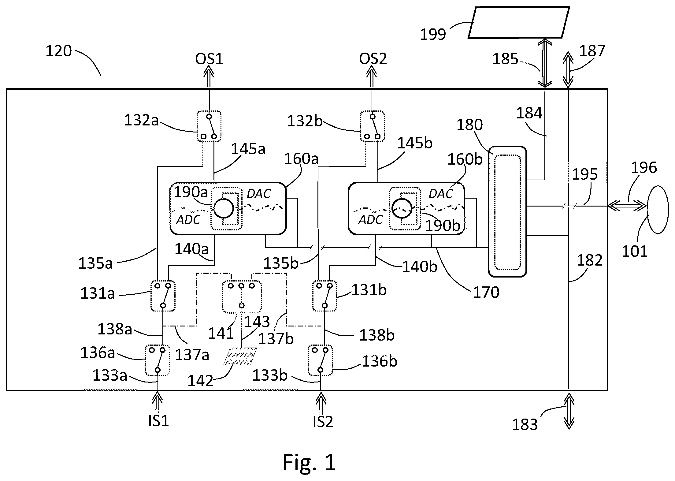 Patent US11784386 Figure 1 – Fault protected signal splitter apparatus