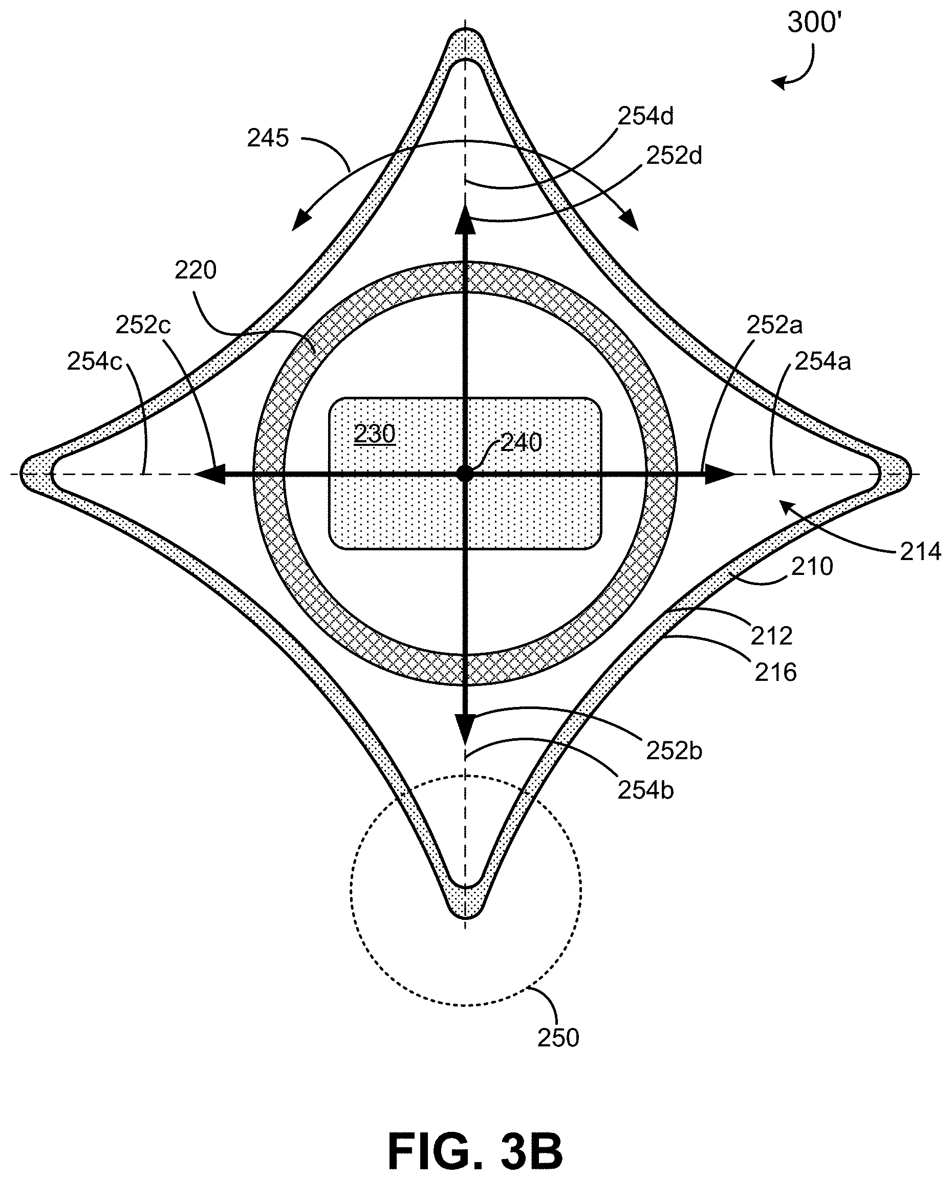 Patent US11784387 Figure 6 – Multi-axis wind deflection radome