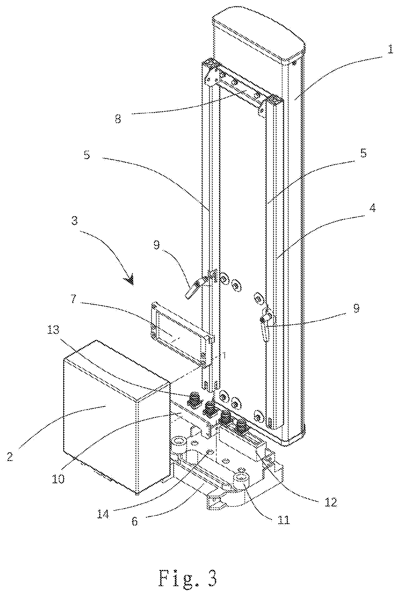 Patent US11784389 Figure 3 – Mounting device and base station antenna system and mounting method