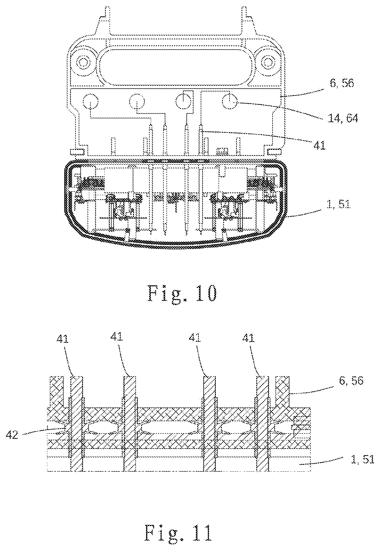Patent US11784389 Figure 8 – Mounting device and base station antenna system and mounting method