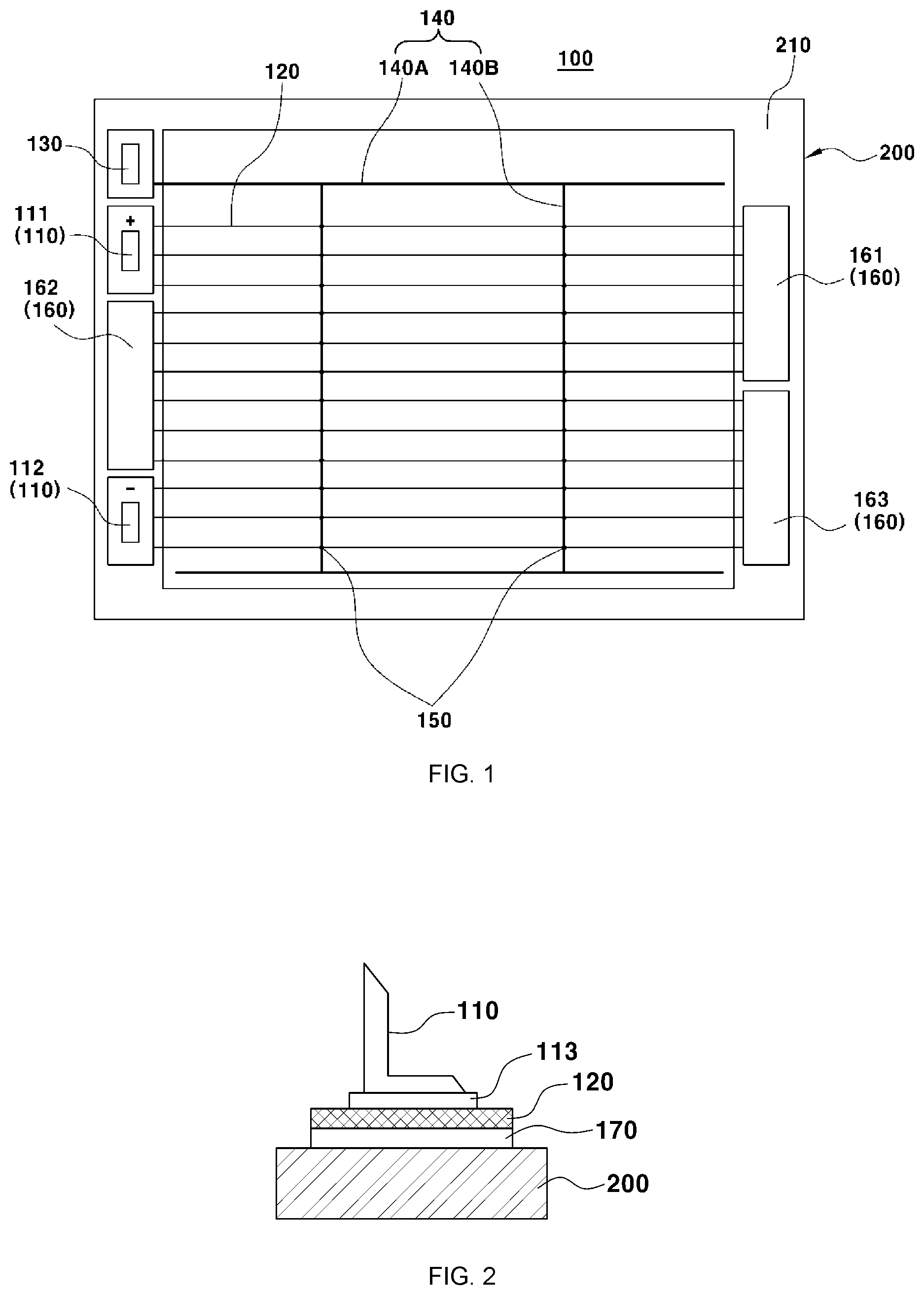 Patent US11784391 Figure 1 – Heating wire structure for glass