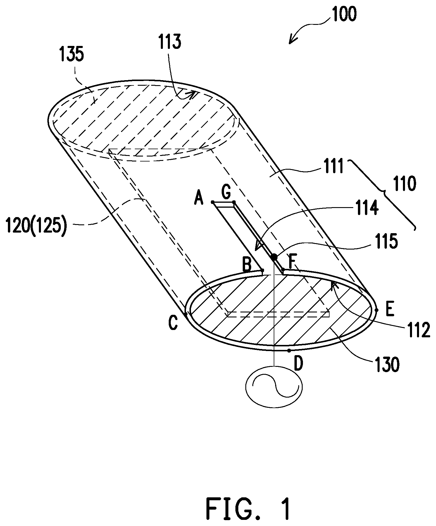 Patent US11784393 Figure 1 – Antenna module
