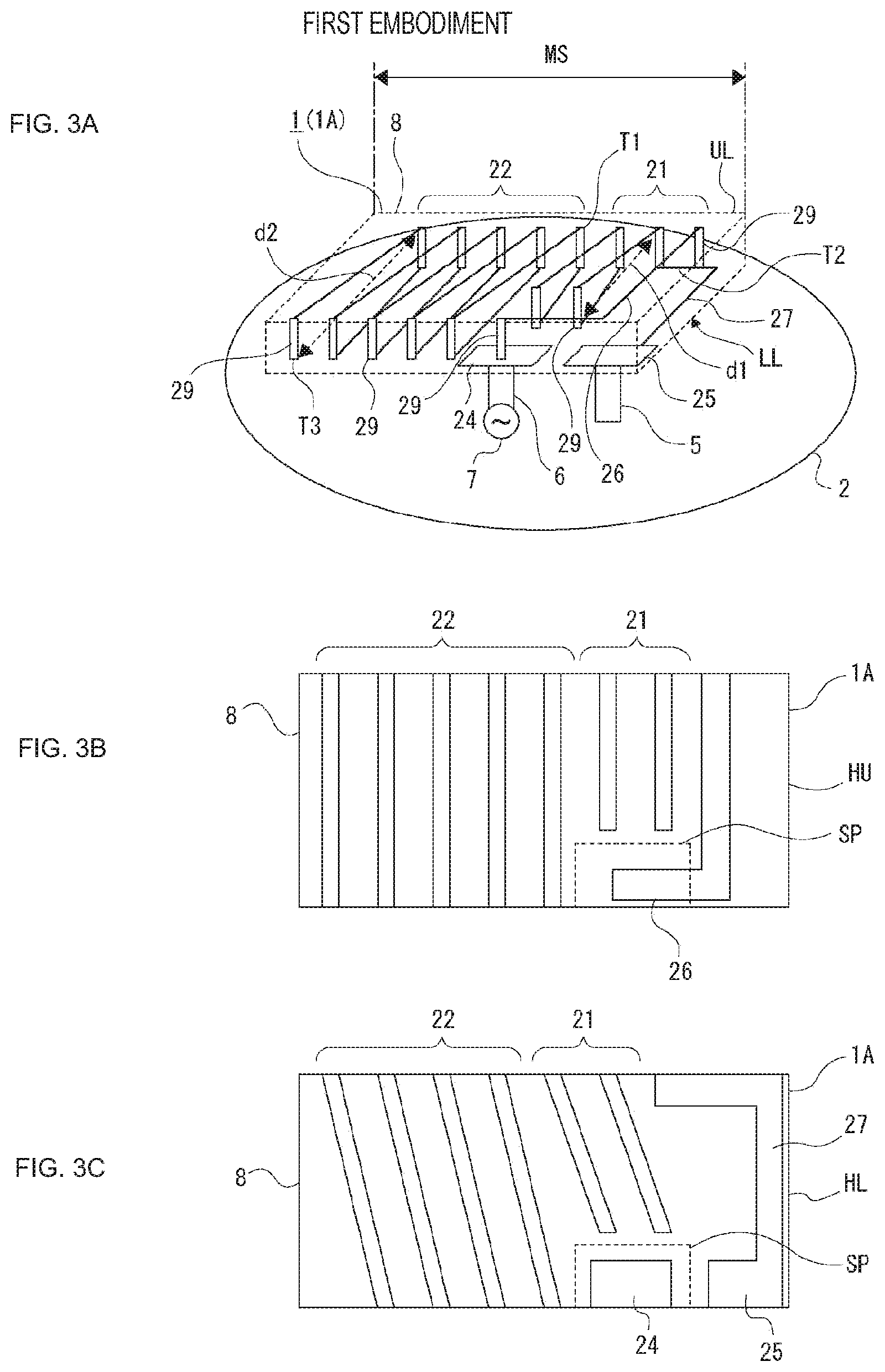 Patent US11784398 Figure 3 – Antenna device and earphones
