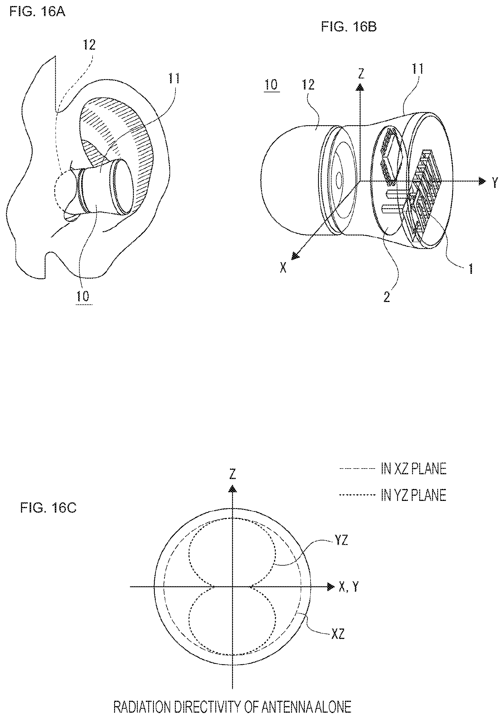 Patent US11784398 Figure 13 – Antenna device and earphones