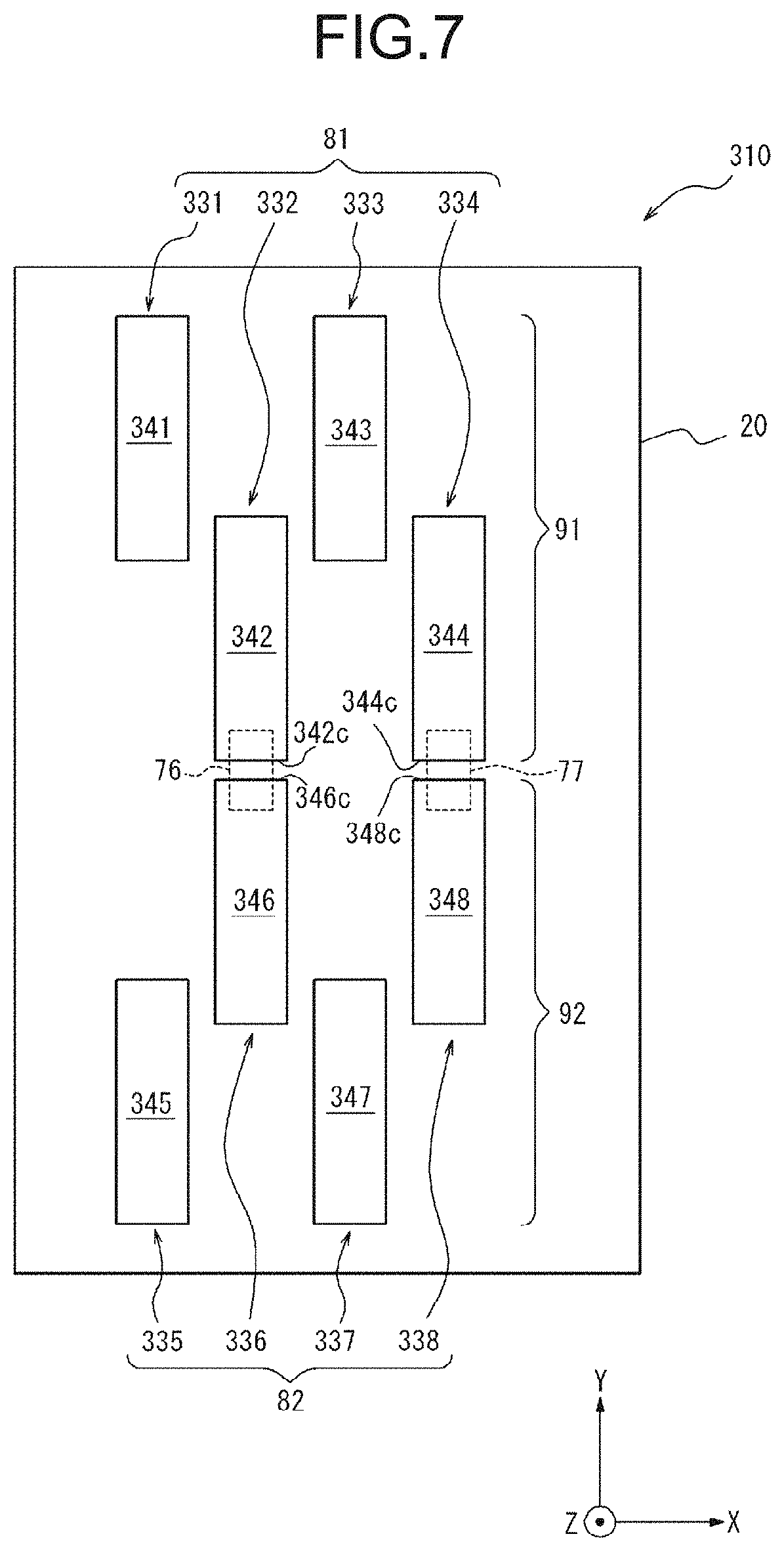 Patent US11784402 Figure 7 – Antenna, wireless communication module, and wireless communication device