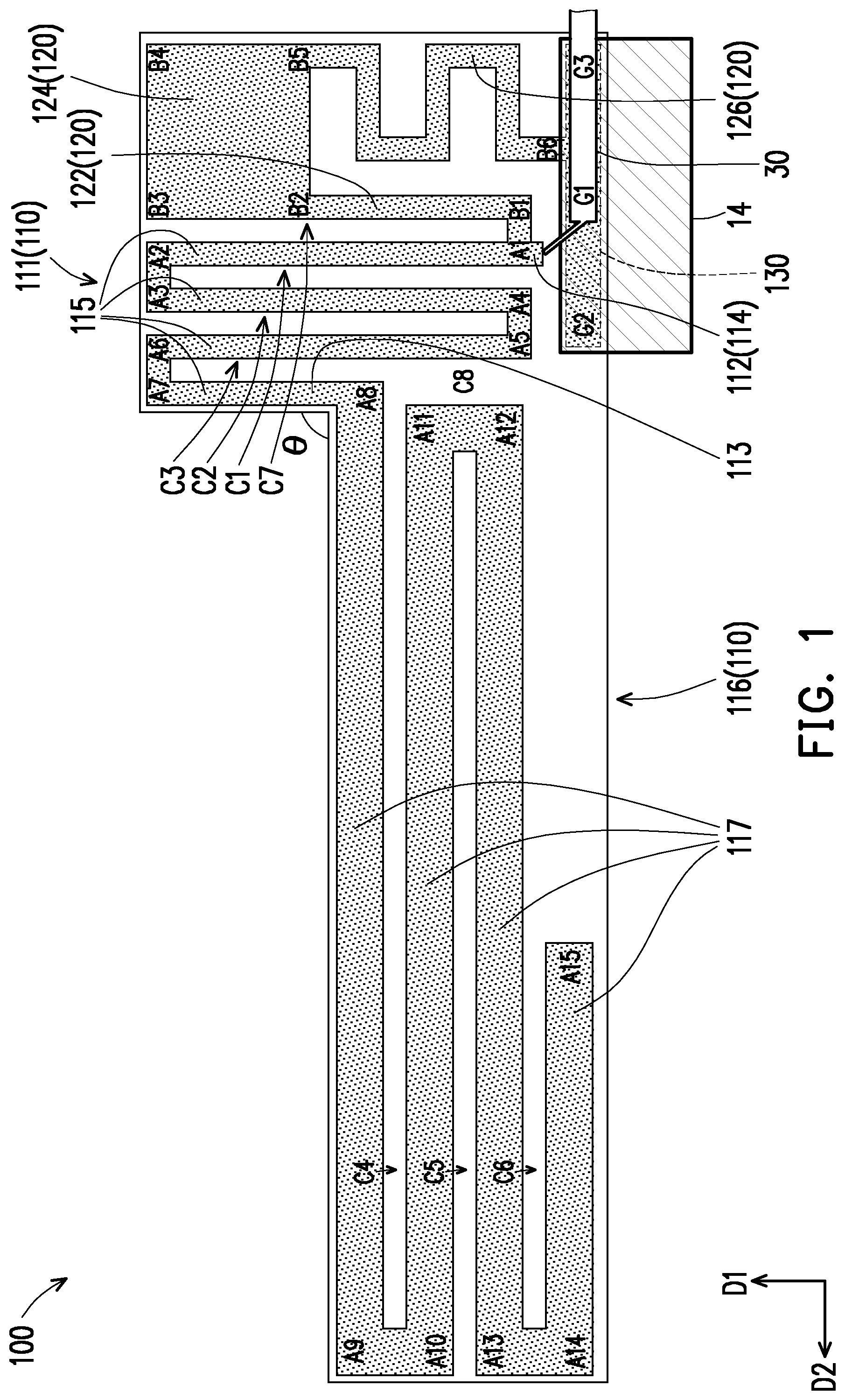 Patent US11784410 Figure 1 – Antenna module