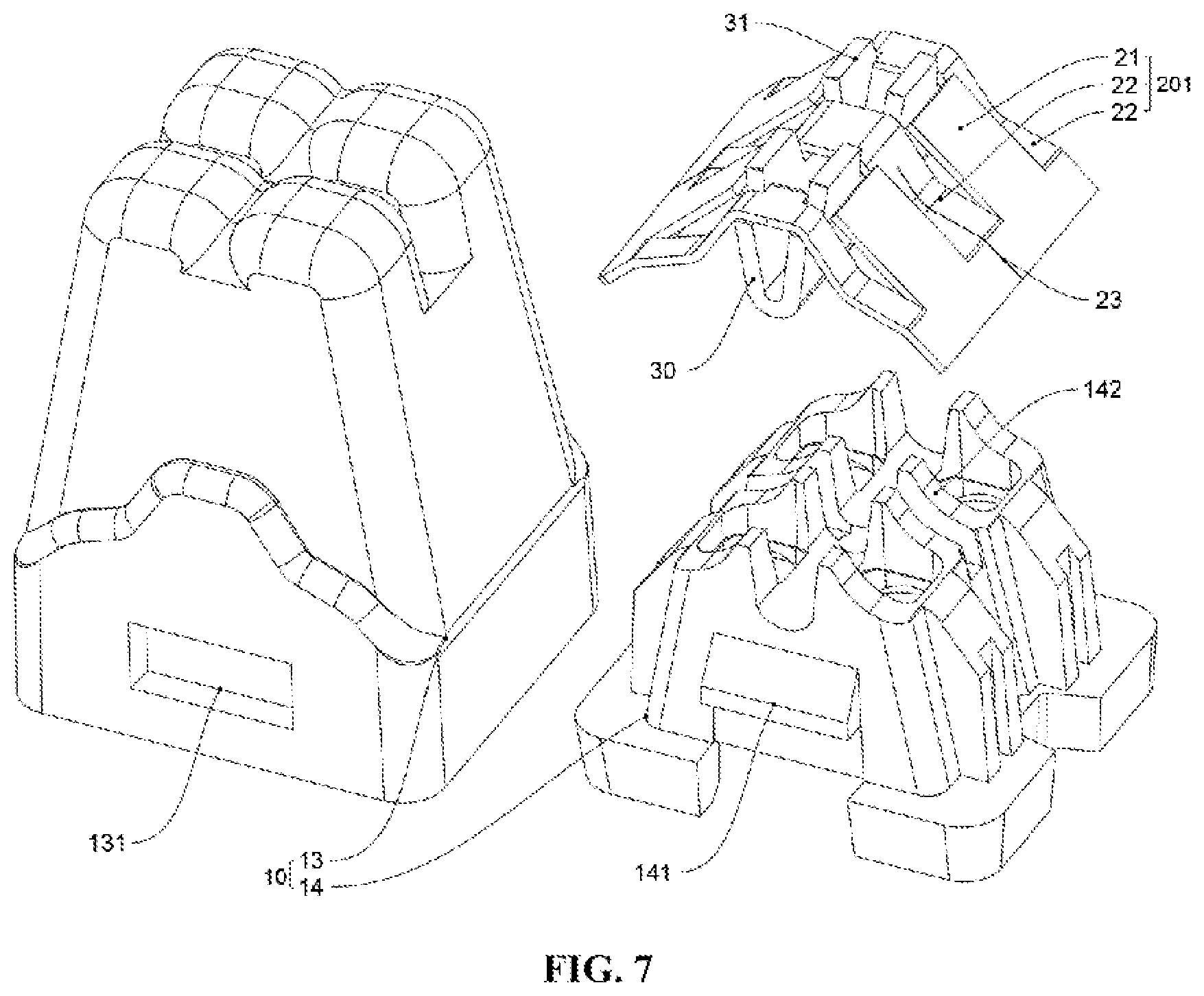 Patent US11784421 Figure 5 – Self-coupled wire connector using bend spring sheet and conductor sheet