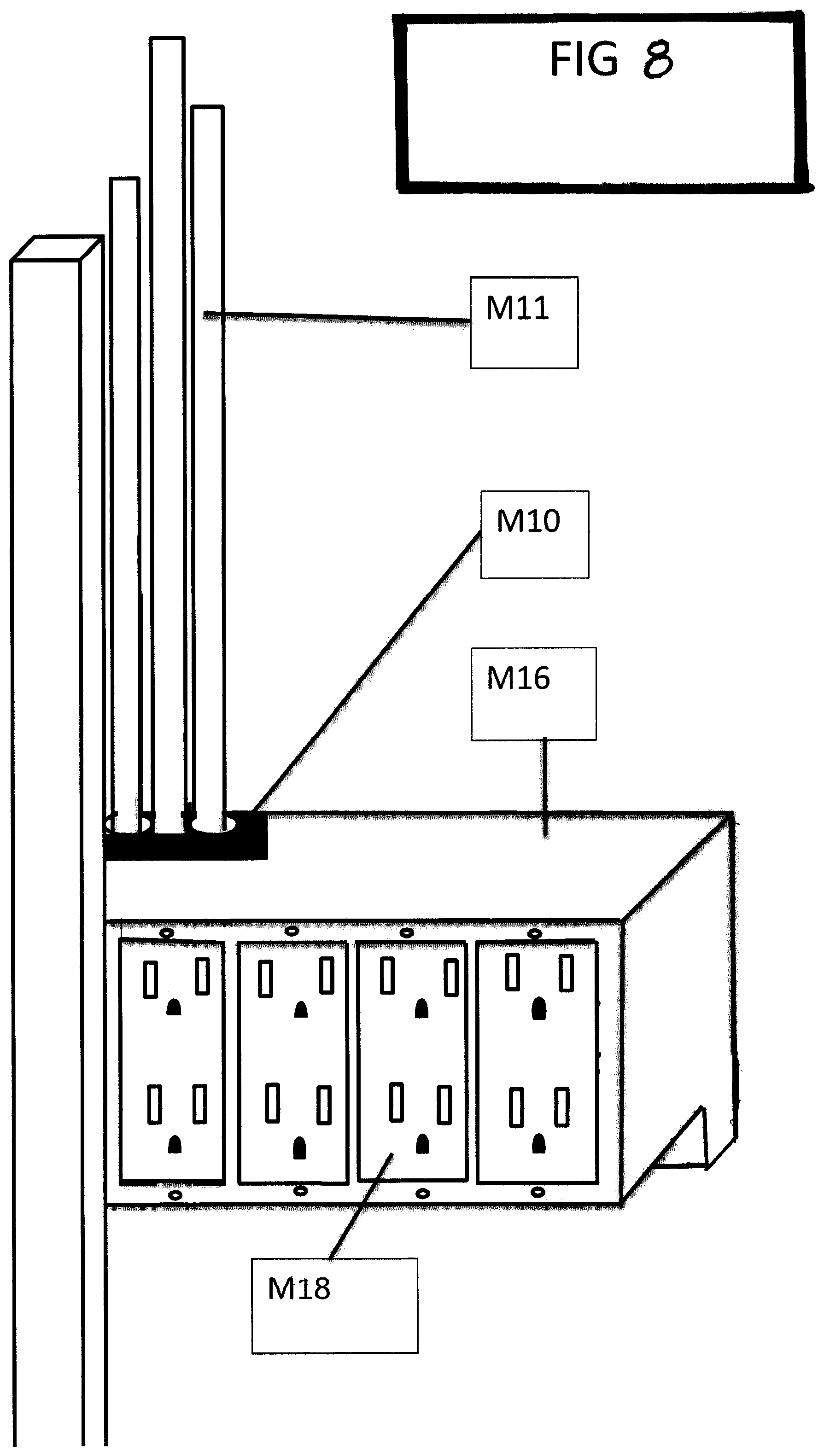 Patent US11784423 Figure 5 – Knee saver multiplex electrical termination device board